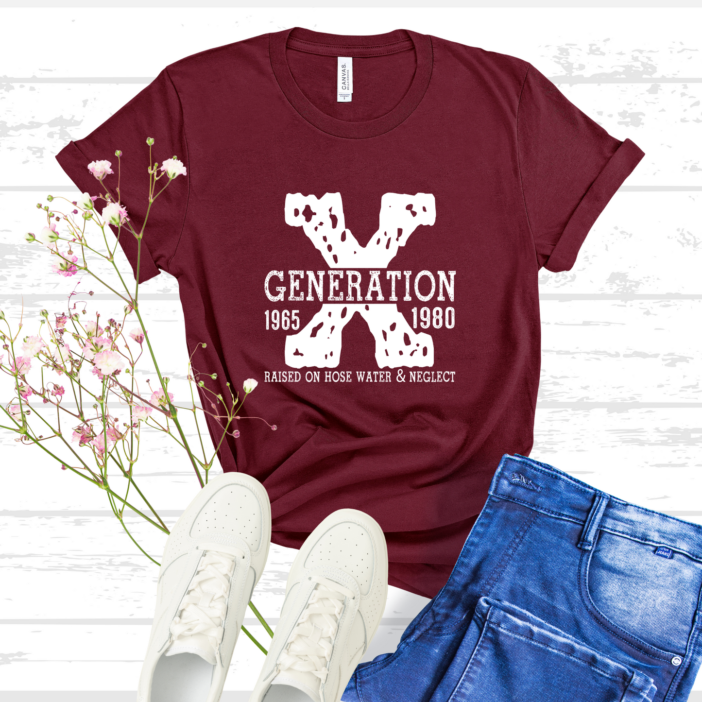 Generation X Shirt, Gen X Shirt, 80s Shirt, Raised On Hose Water and Neglect Shirt, Gen X Tshirt, X Generation Gift, 70s Shirt, 1980s Shirt