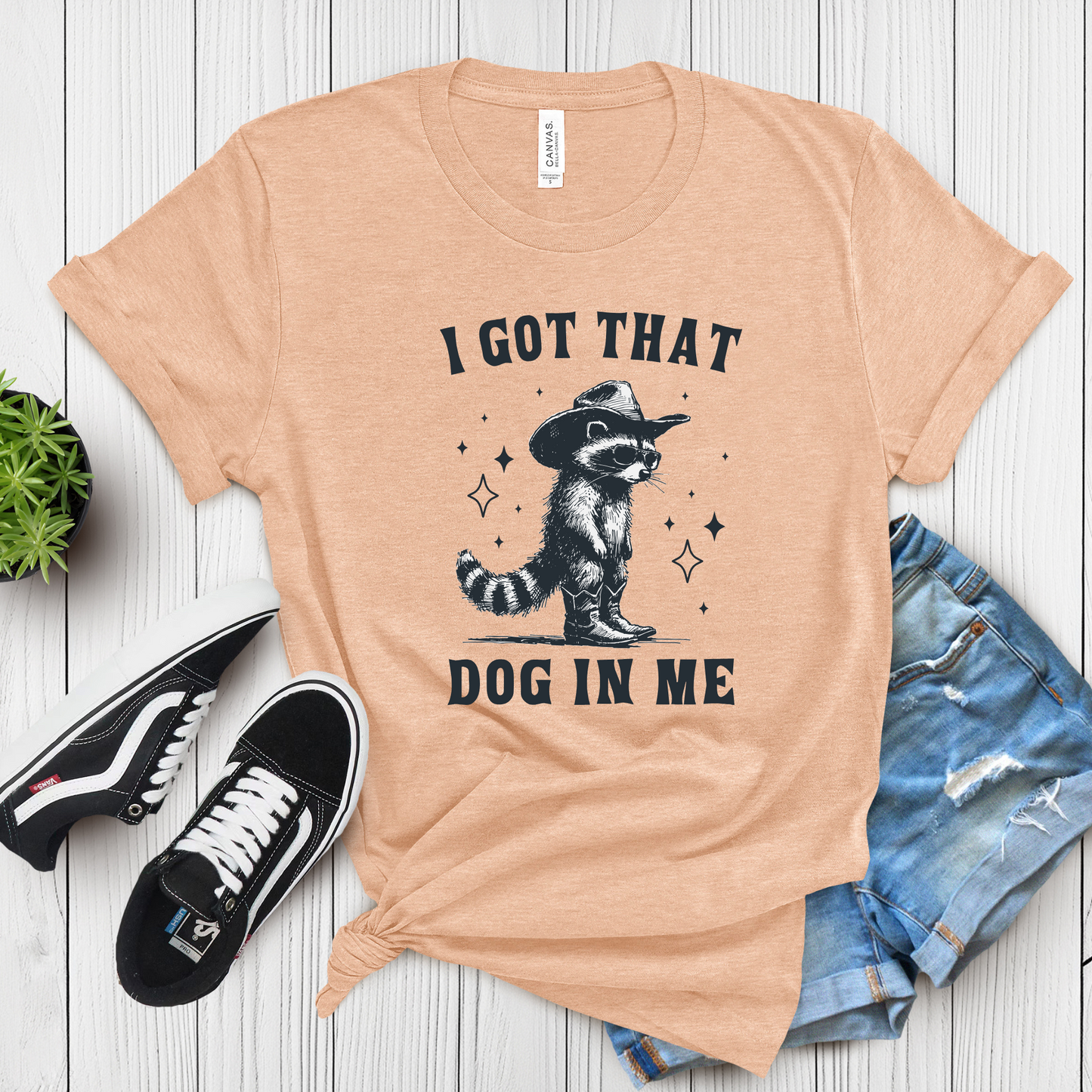 I Got That Dog In Me Vintage Shirt, Retro Sheriff Cat Dog In Me T-shirt, Vintage 90s Shirt, Washed Shirt, Vintage Distressed Shirt