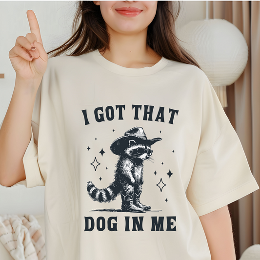 I Got That Dog In Me Vintage Shirt, Retro Sheriff Cat Dog In Me T-shirt, Vintage 90s Shirt, Washed Shirt, Vintage Distressed Shirt