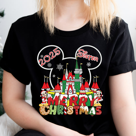 Personalized Family Christmas Squad Matching Shirts, Custom Holiday Tees for Kids and Adults, Festive Family Outfits Christmas Gift