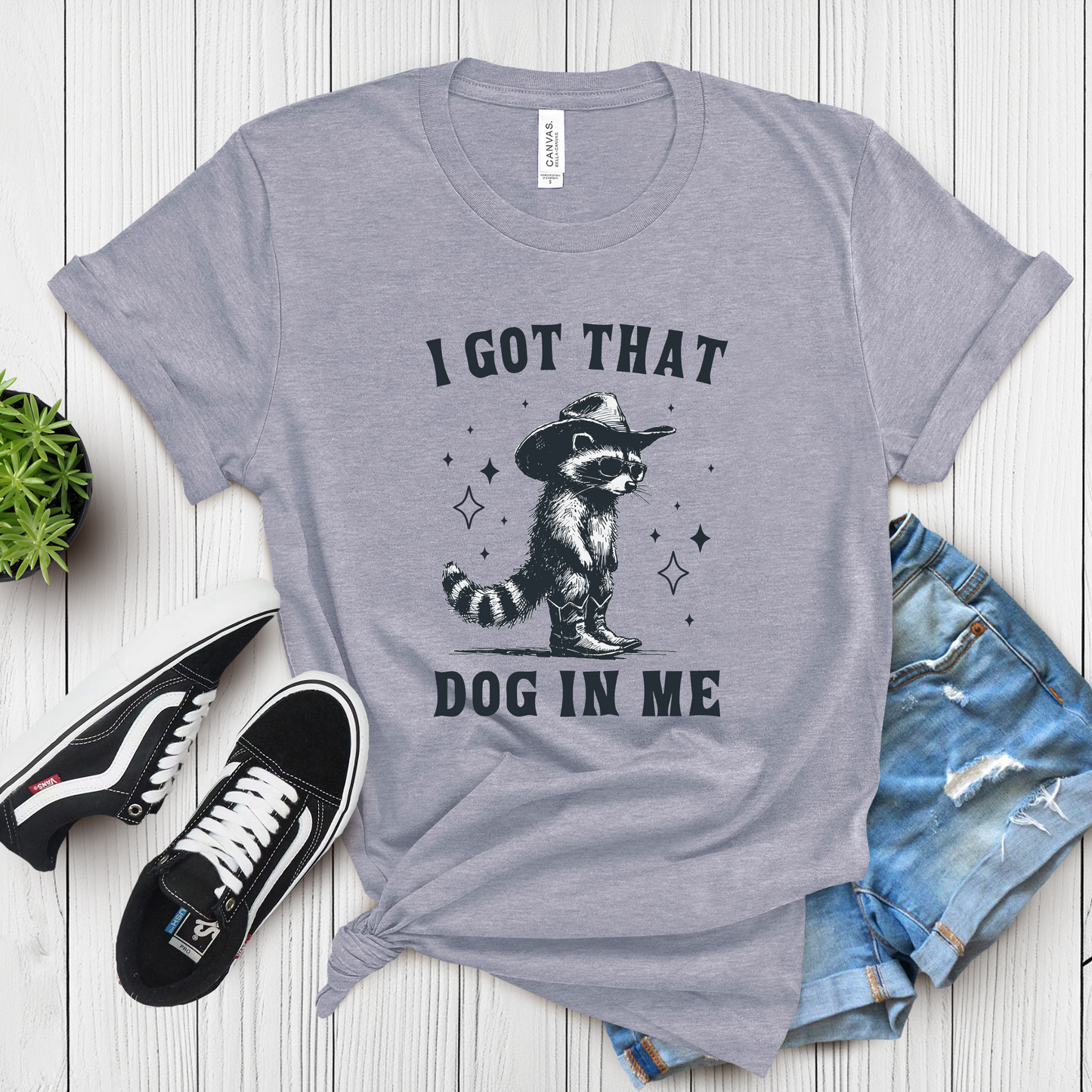 I Got That Dog In Me Vintage Shirt, Retro Sheriff Cat Dog In Me T-shirt, Vintage 90s Shirt, Washed Shirt, Vintage Distressed Shirt