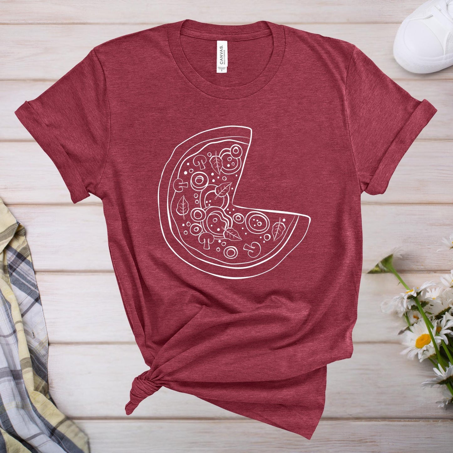 Pizza And Pizza Slice Matching Family Shirts, Baby Bodysuit Dad T-Shirt, Dad And Son Daughter Shirts, Parents And Kids Shirt