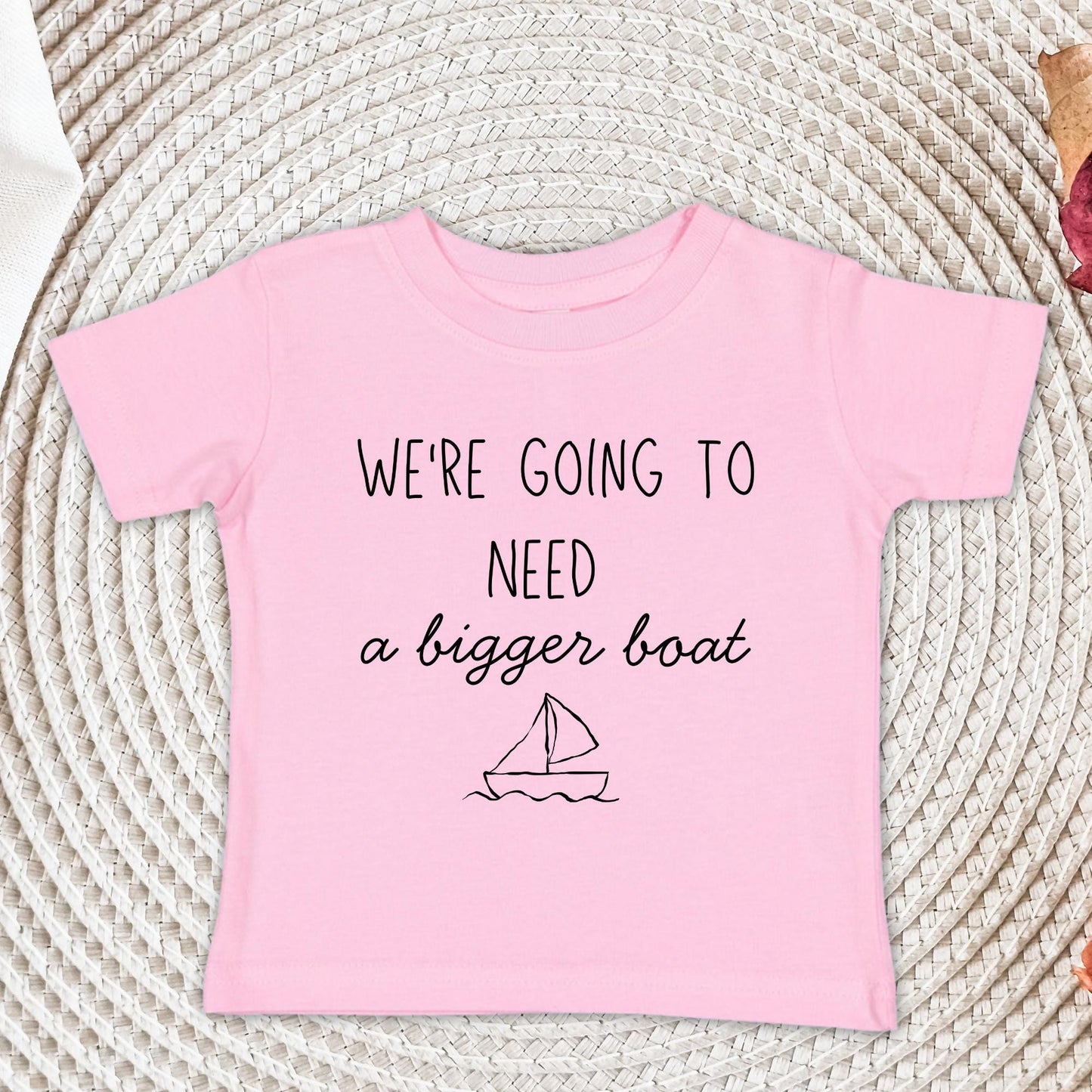 We're Going To Need A Bigger Boat Shirt and Onesie®, Baby Shower Gift, Nautical Themed Baby Shower Shirt, Baby Announcement Bodysuit