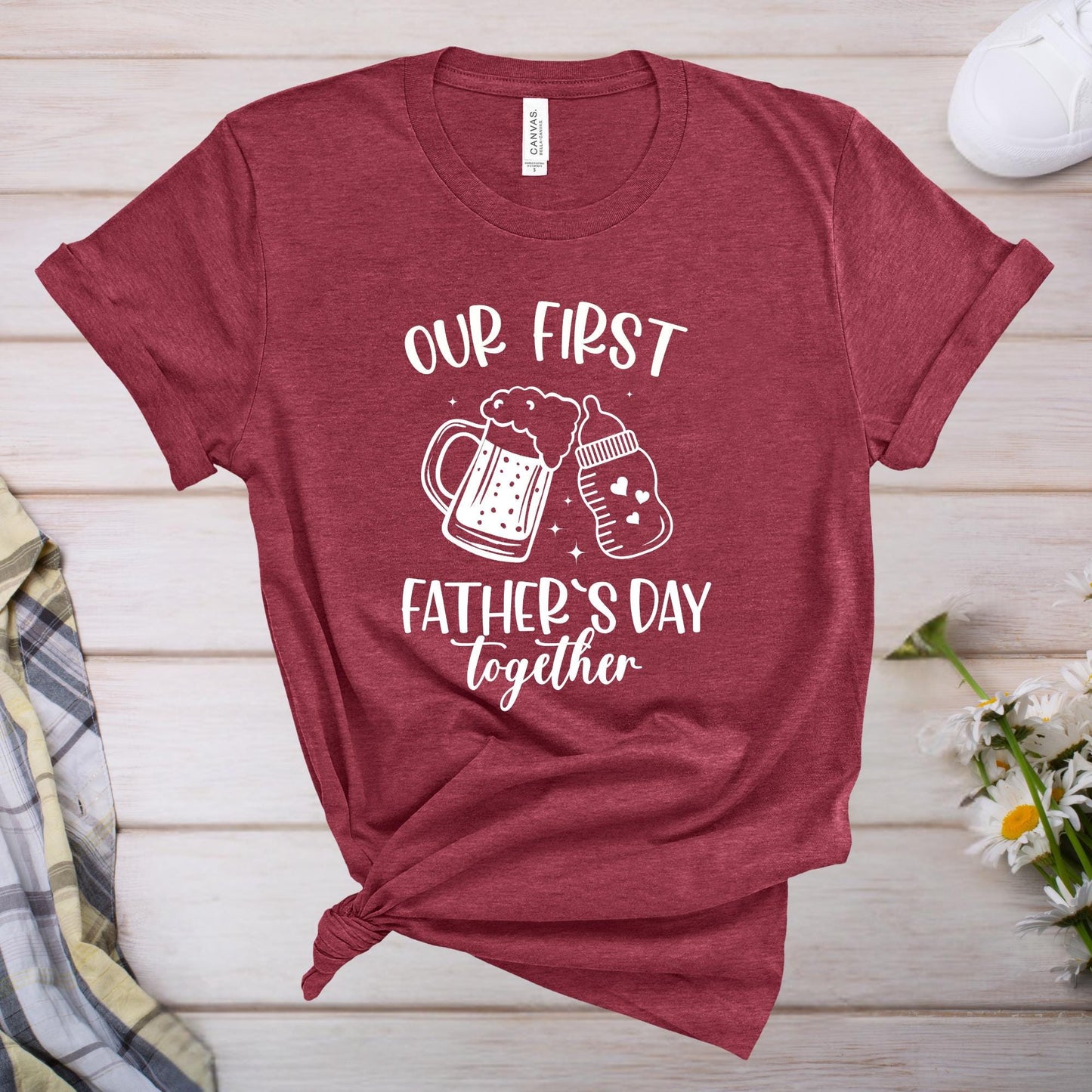Our First Father's Day Together Shirt, Father's Day T-shirt, Our First Father's Day Together Gift, New Father Gift, Father's Day Baby Gift