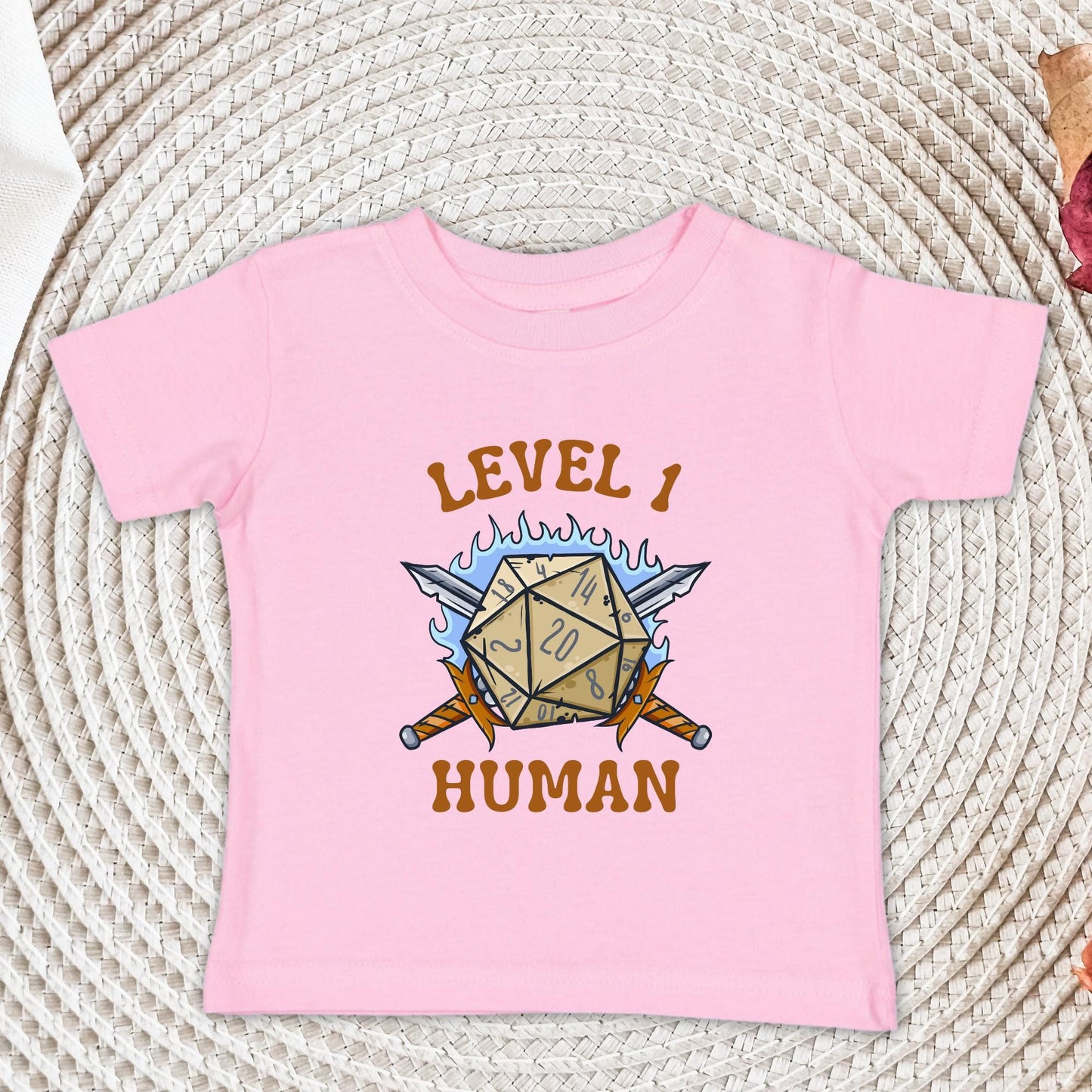 Level 1 Human Baby Onesie®, Twenty Sided Dice, MMO, RPG, Baby Shower Gift, Hipster Baby Shower Shirt, Baby Announcement, Newborn Outfit