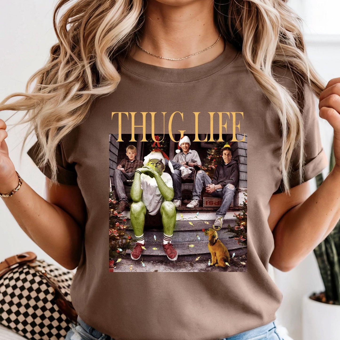 Thug Life Christmas Shirt Comfort Colors® Shirt For Women Christmas Movie Shirt Holiday Xmas Outfit