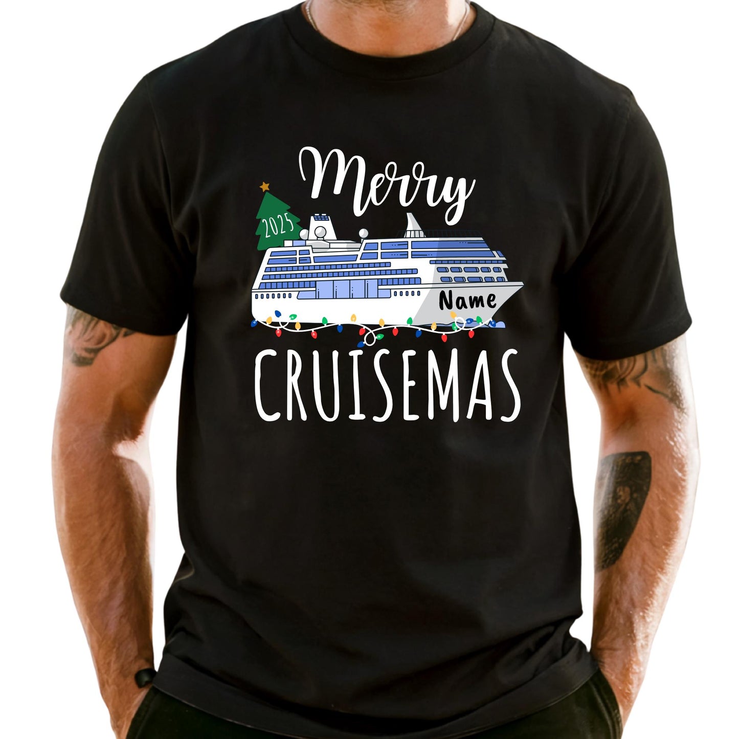 Comfort Colors® Merry Cruisemas Shirt: Christmas Family Vacation Tee