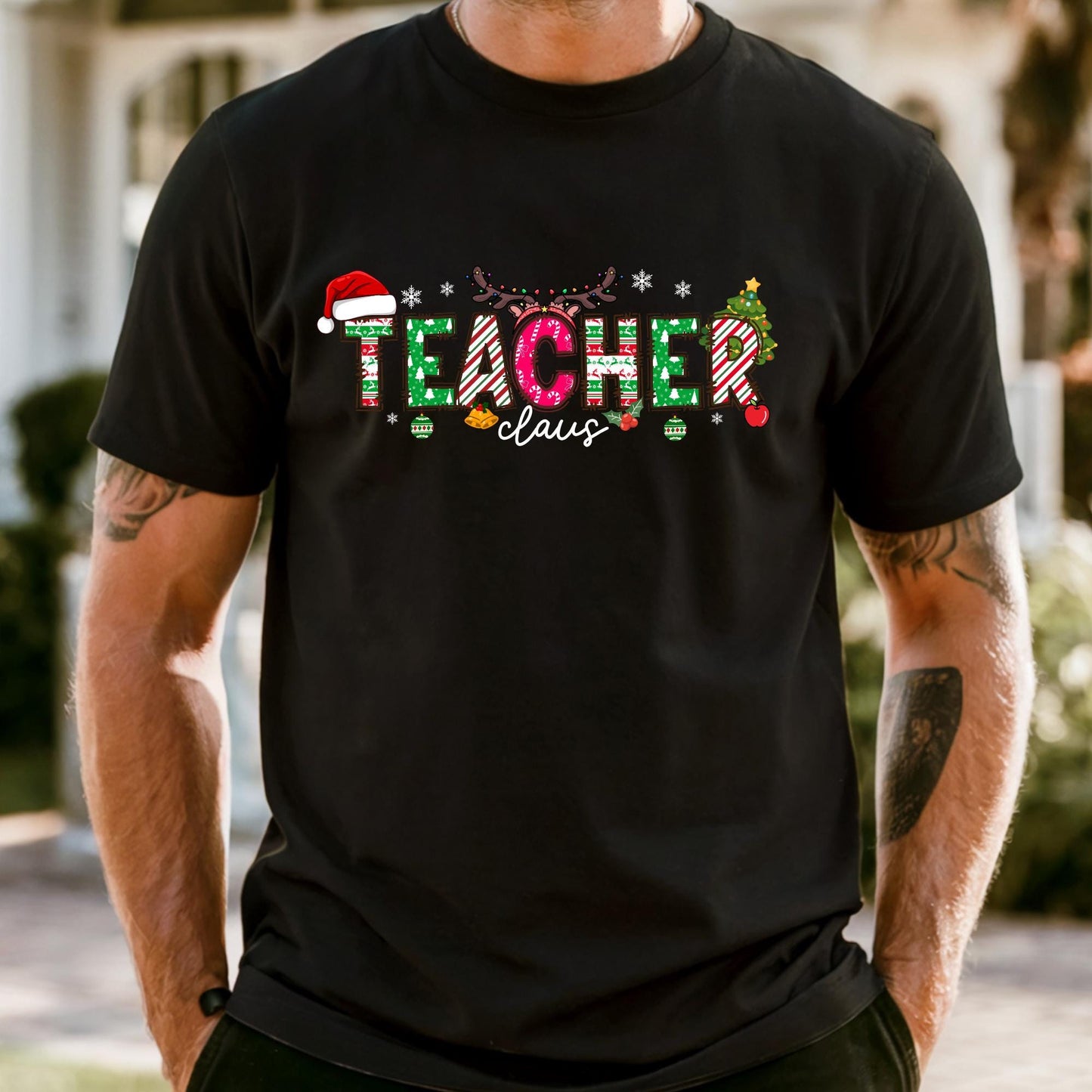 Comfort Colors® Teacher Shirt, Christmas Gift Teaching Tee, Xmas Teachers T-shirt