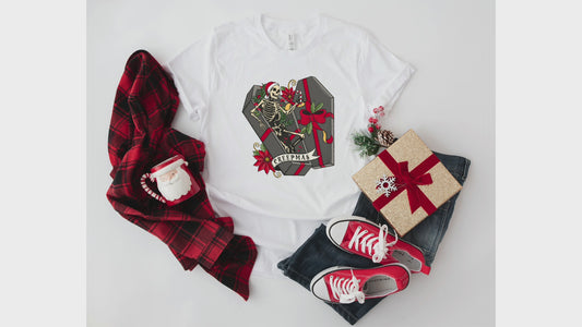 Creepmas T-Shirt – Gothic Christmas Skeleton Coffin Holiday Tee
