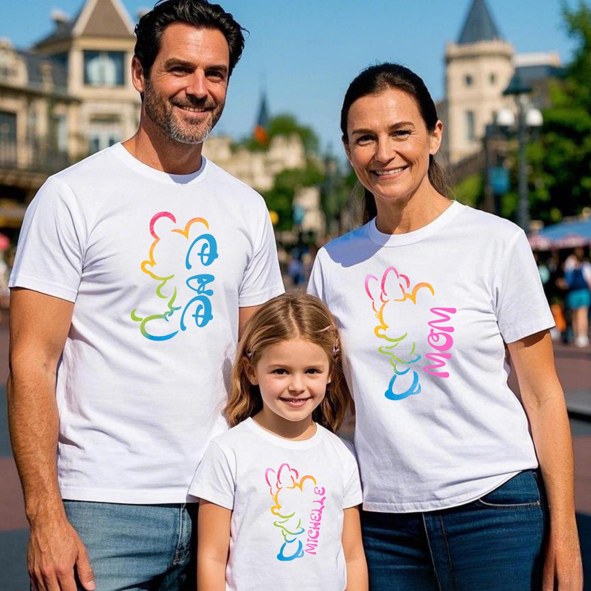 Custom Disney Mom and Dad Shirts, Mickey Dad Shirt, Minnie Mama Shirt, Disney Family Matching Shirt, New Mom Shirt, New Dad Shirt