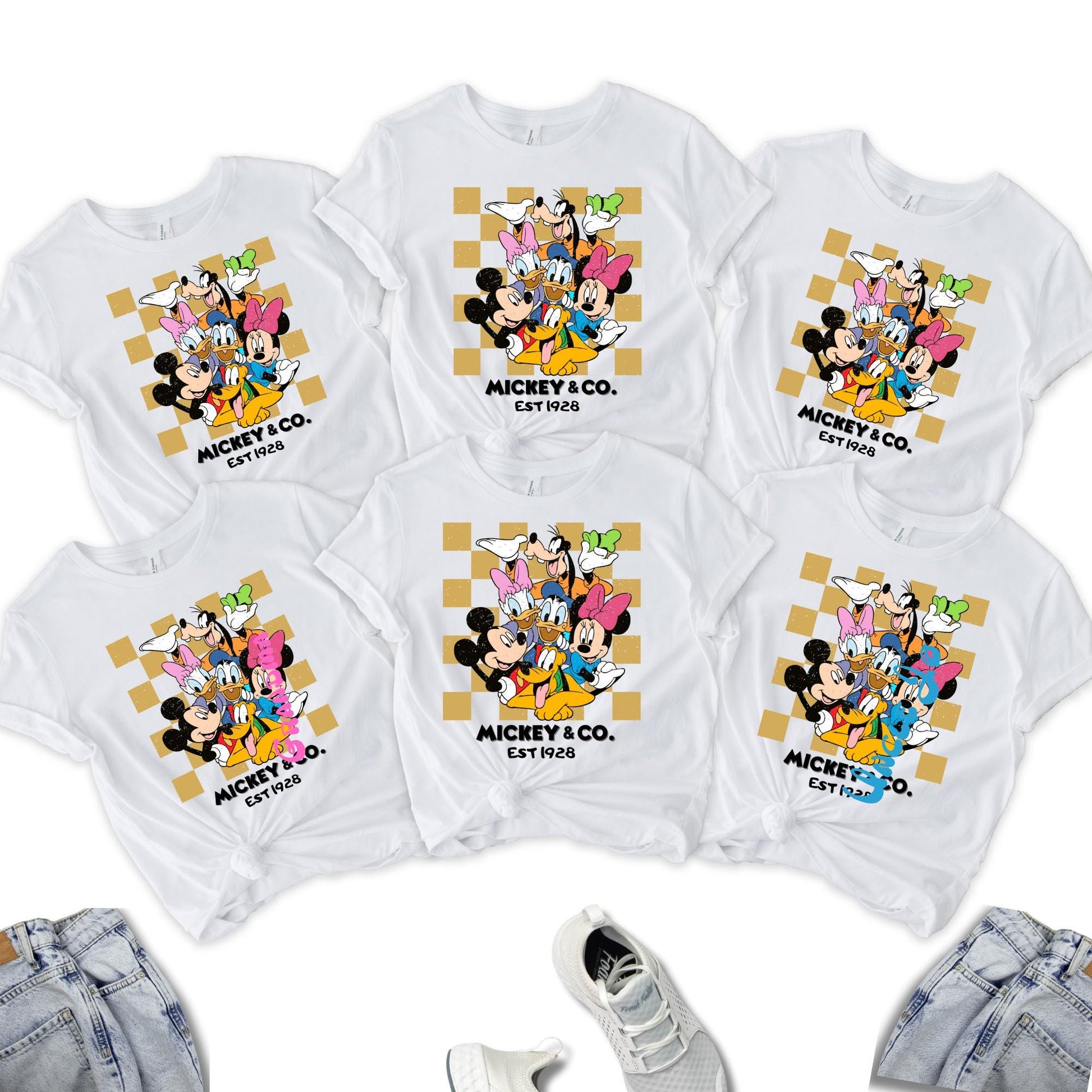 Retro Mickey & Co 1928 Shirt, Disneyland Tee, Disneyworld Shirt, Mickey And Friends Family Shirt, Disney Gift, Vacation Shirt