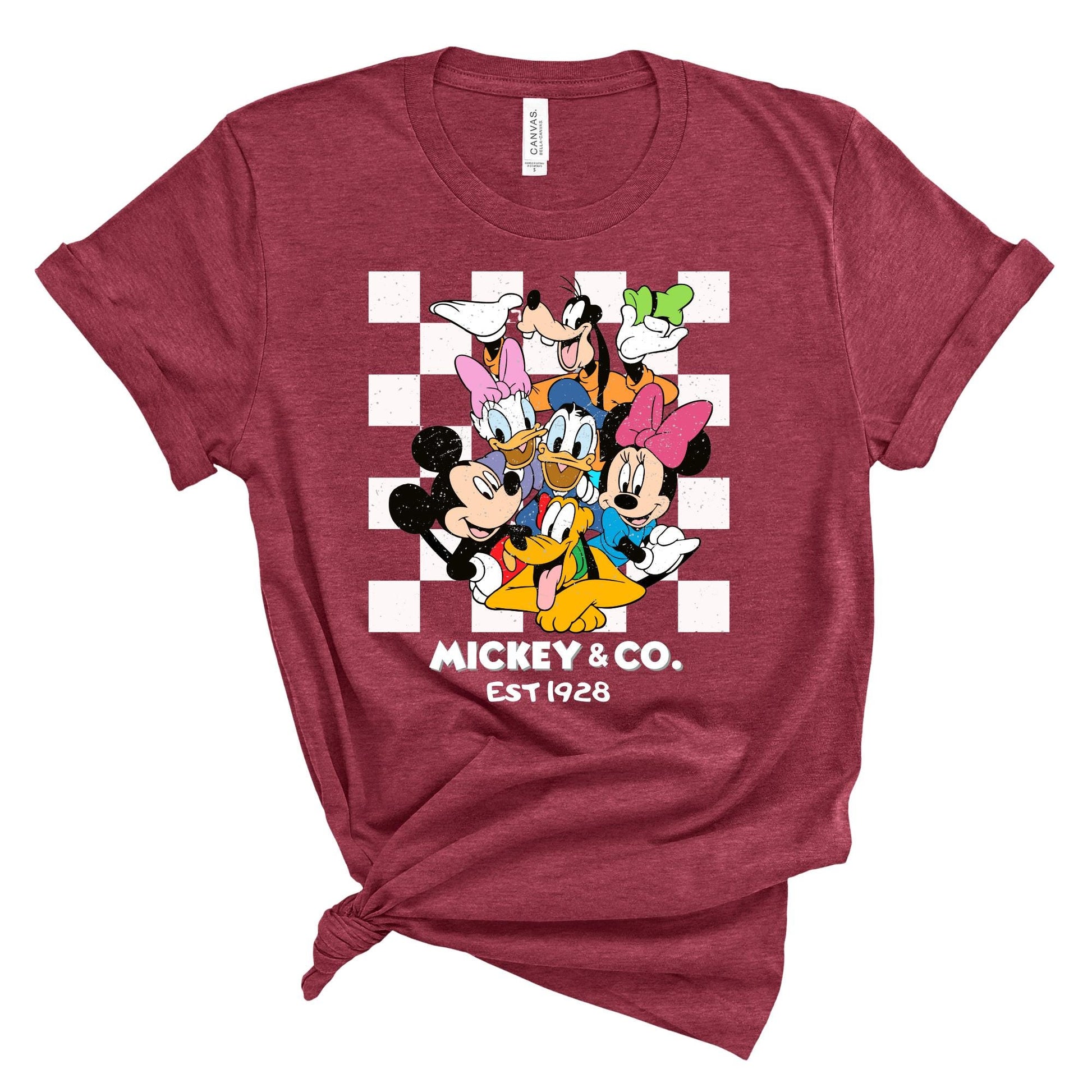 Retro Mickey & Co 1928 Shirt, Disneyland Tee, Disneyworld Shirt, Mickey And Friends Family Shirt, Disney Gift, Vacation Shirt