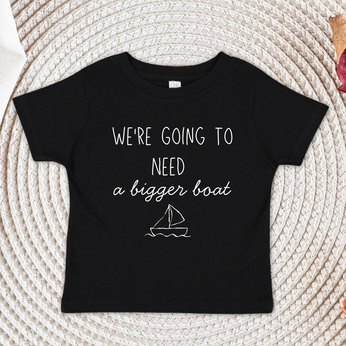 We're Going To Need A Bigger Boat Shirt and Onesie®, Baby Shower Gift, Nautical Themed Baby Shower Shirt, Baby Announcement Bodysuit