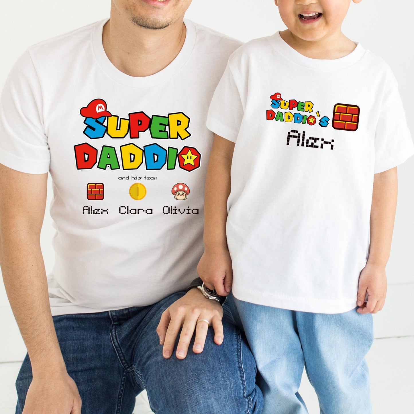 Super Daddio Shirt, Matching T-shirt, Father's Day Shirt, Super Dad Shirt, Gamer Daddy Shirt, Father Gift Tee, Fathers Day Gift Funny Shirt