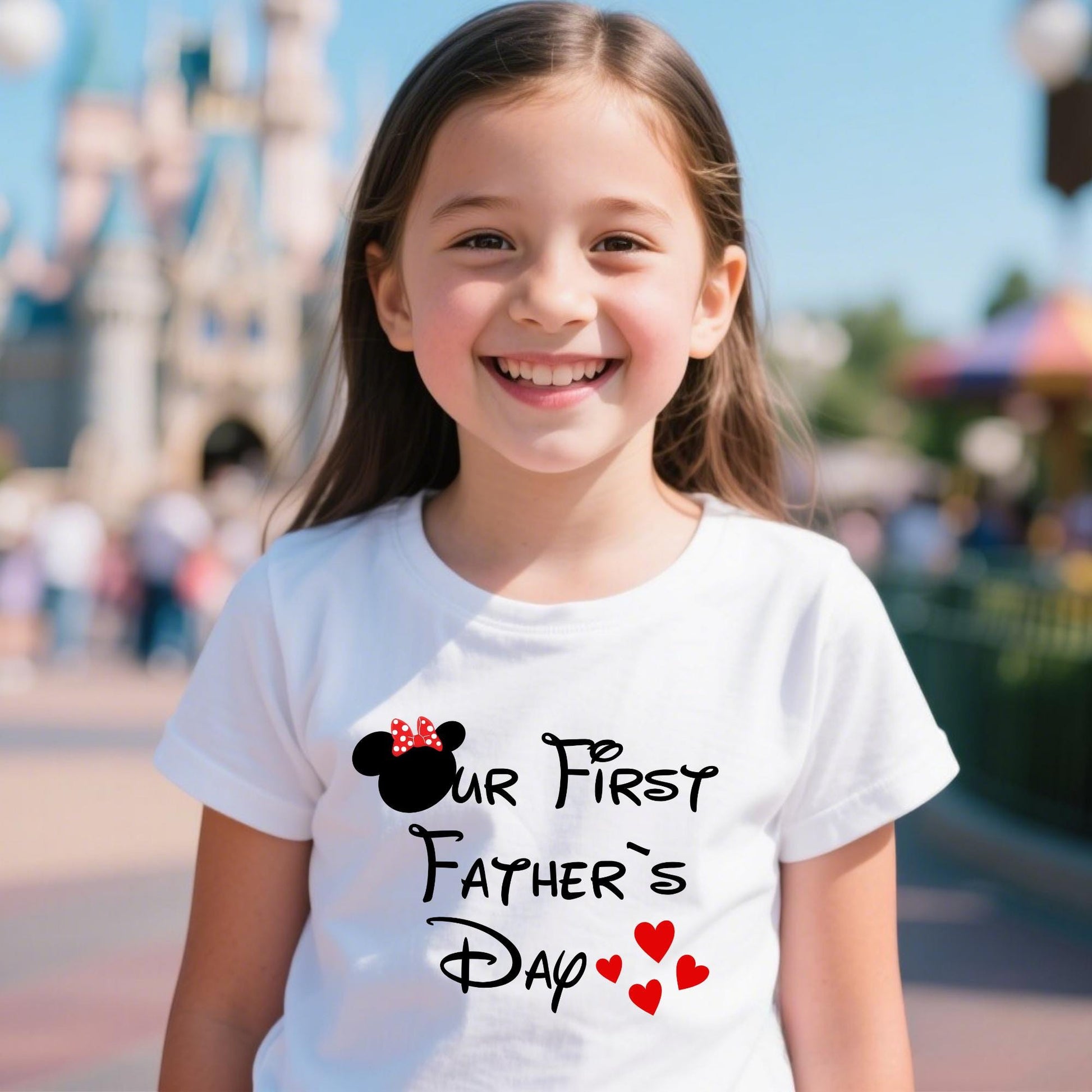 First Father's Day Disneyland Trip Shirt: Matching Dad & Kid Mickey Tee