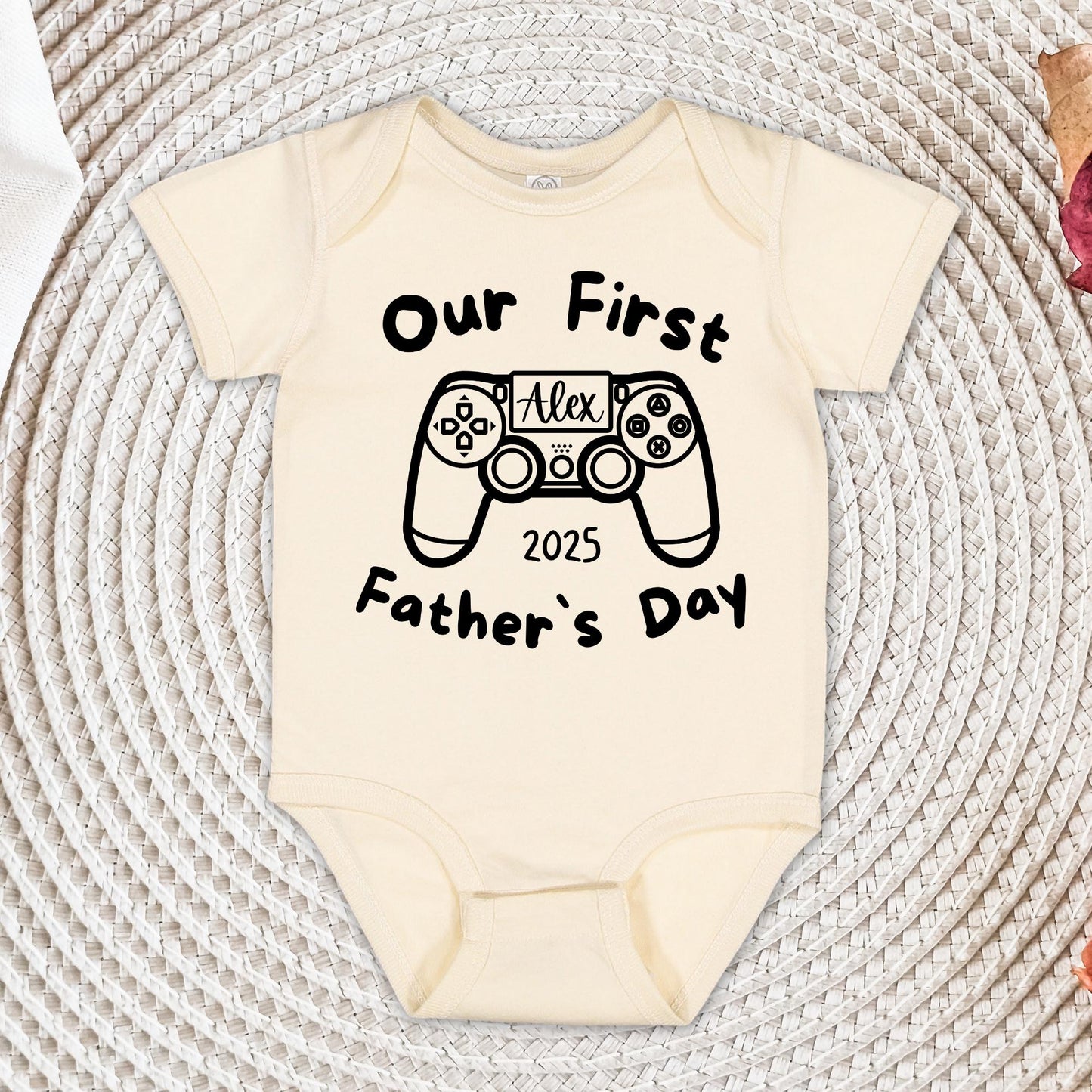 Custom Gamer Dad Shirt: Our First Father's Day Matching Tee