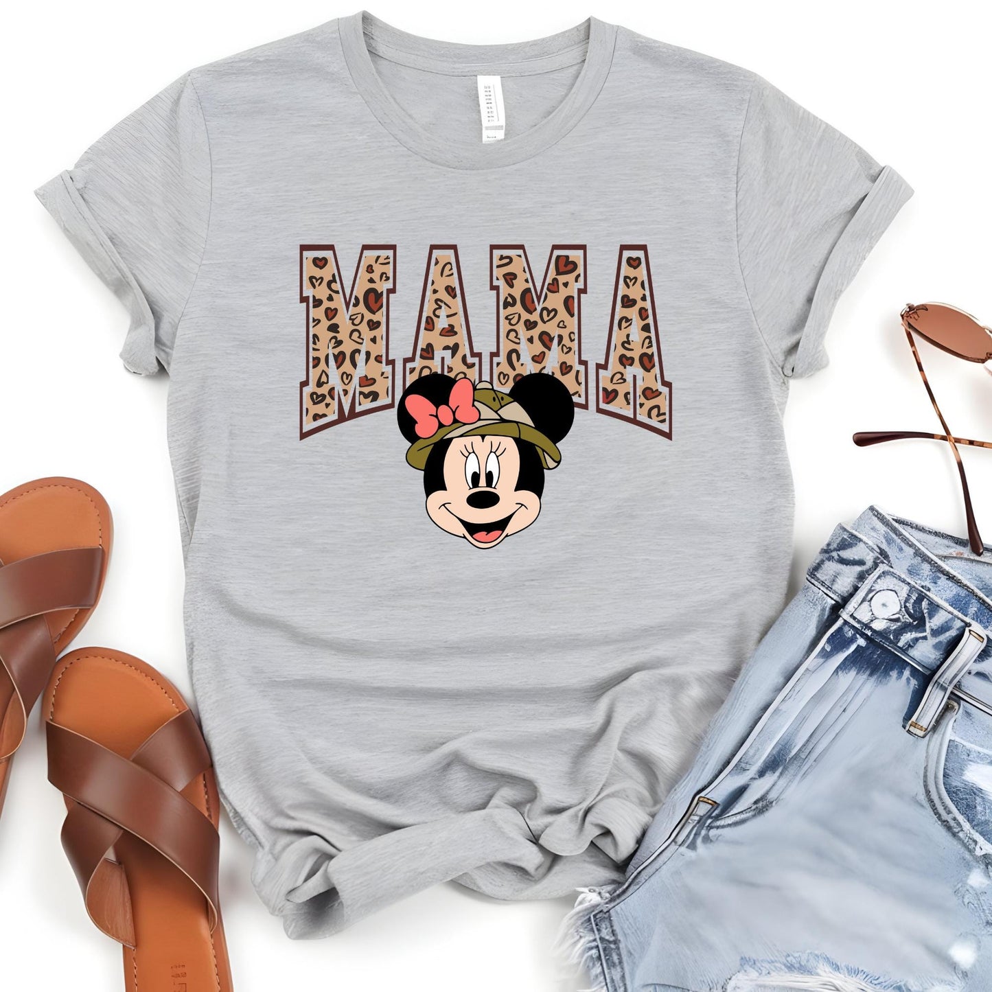 Mama and Mini Shirt, Disney Leopard Mom and Daughter Trip Sweatshirt, Mama and Mini Mouse T-Shirt, Mini Mom Tee, Disney Mothers Day Gift