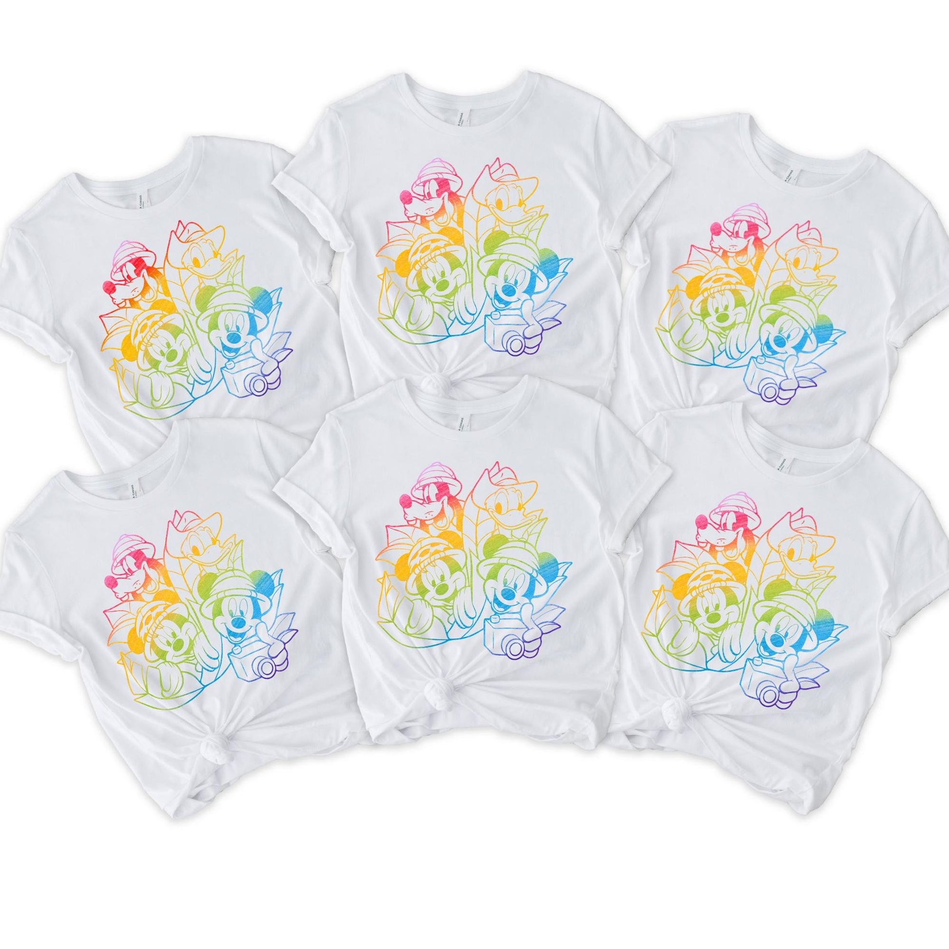 Animal Kingdom Shirt, Colorful Disney Characters T-shirt, Animal Kingdom Family Tee, Cute Holiday Shirt, Trip Gift