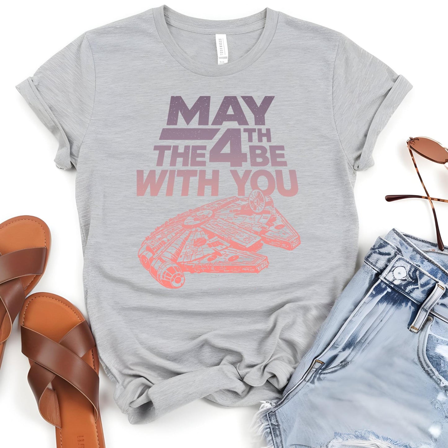 Star Wars Day Shirt, Disneyworld Star Wars Tee, May the 4th Shirt, May the Force Be With You Shirt, Galaxy's Edge Tee, Millennium Falcon Tee