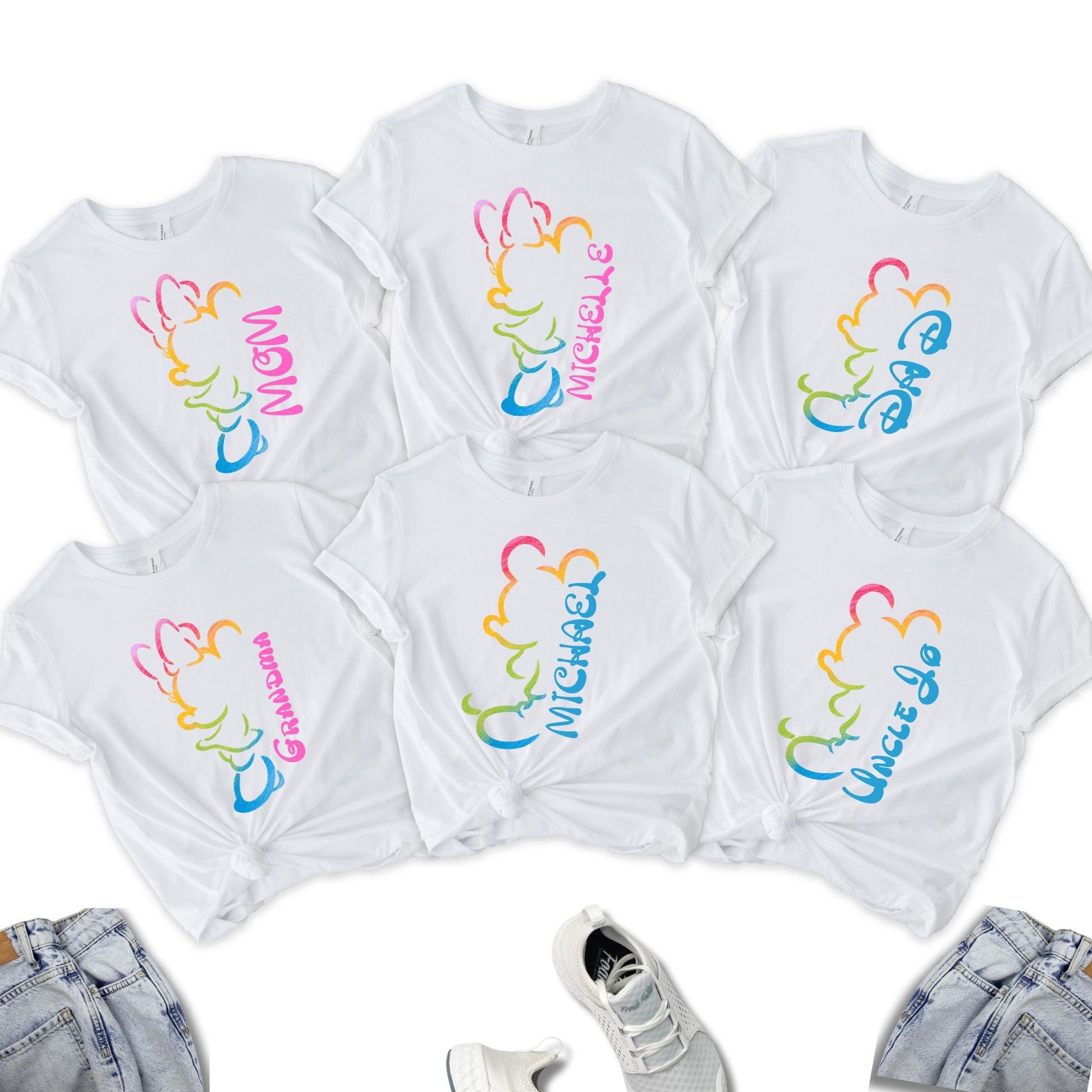 Custom Disney Mom and Dad Shirts, Mickey Dad Shirt, Minnie Mama Shirt, Disney Family Matching Shirt, New Mom Shirt, New Dad Shirt