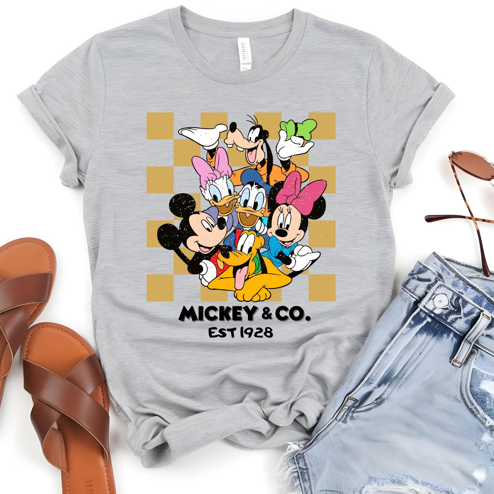 Retro Mickey & Co 1928 Shirt, Disneyland Tee, Disneyworld Shirt, Mickey And Friends Family Shirt, Disney Gift, Vacation Shirt