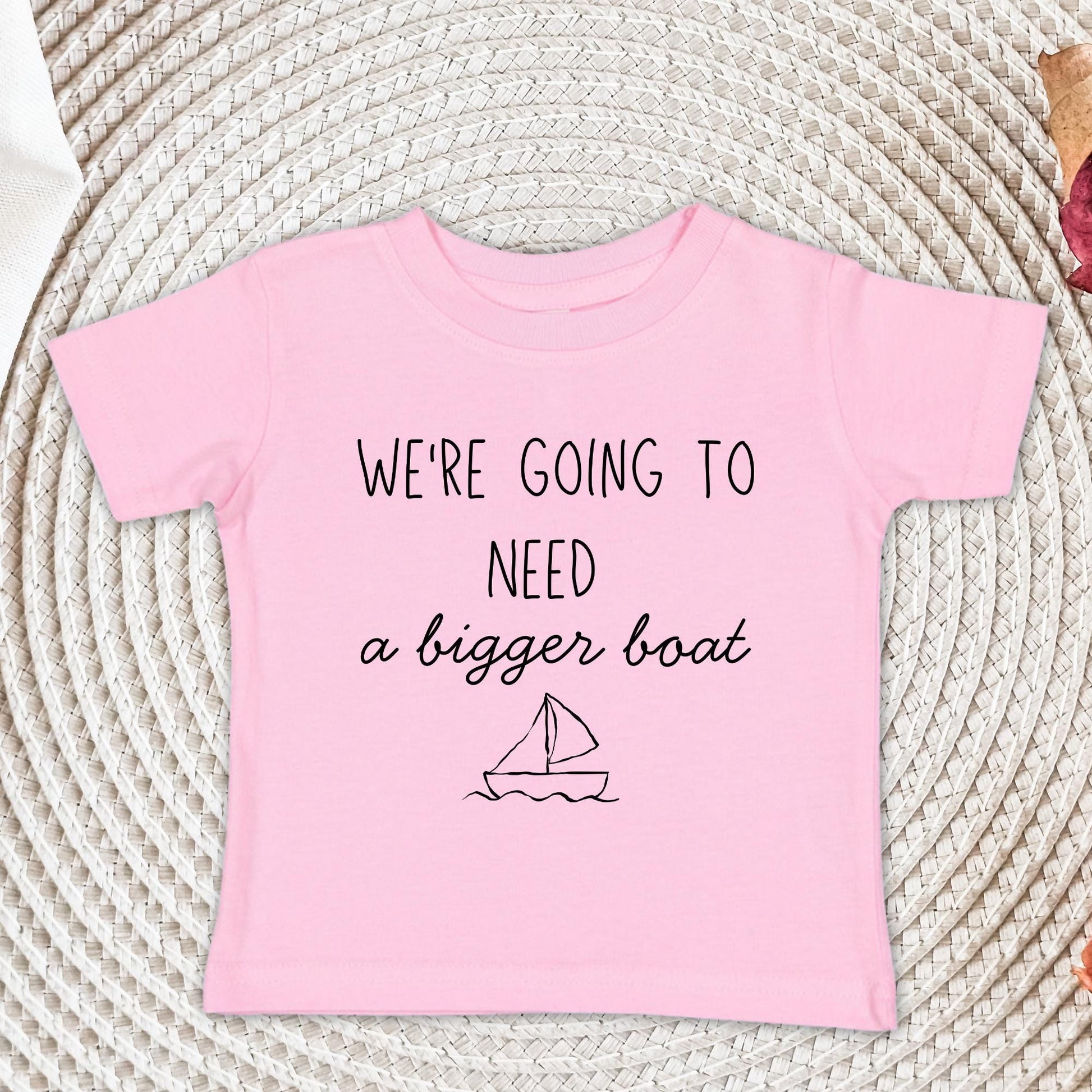 We're Going To Need A Bigger Boat Shirt and Onesie®, Baby Shower Gift, Nautical Themed Baby Shower Shirt, Baby Announcement Bodysuit