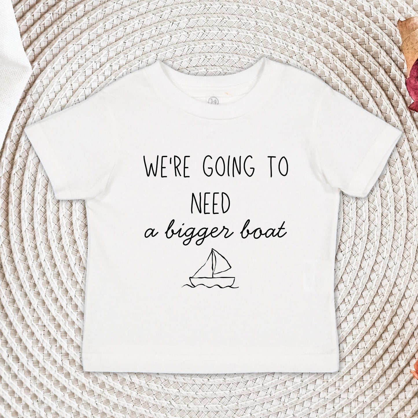 We're Going To Need A Bigger Boat Shirt and Onesie®, Baby Shower Gift, Nautical Themed Baby Shower Shirt, Baby Announcement Bodysuit