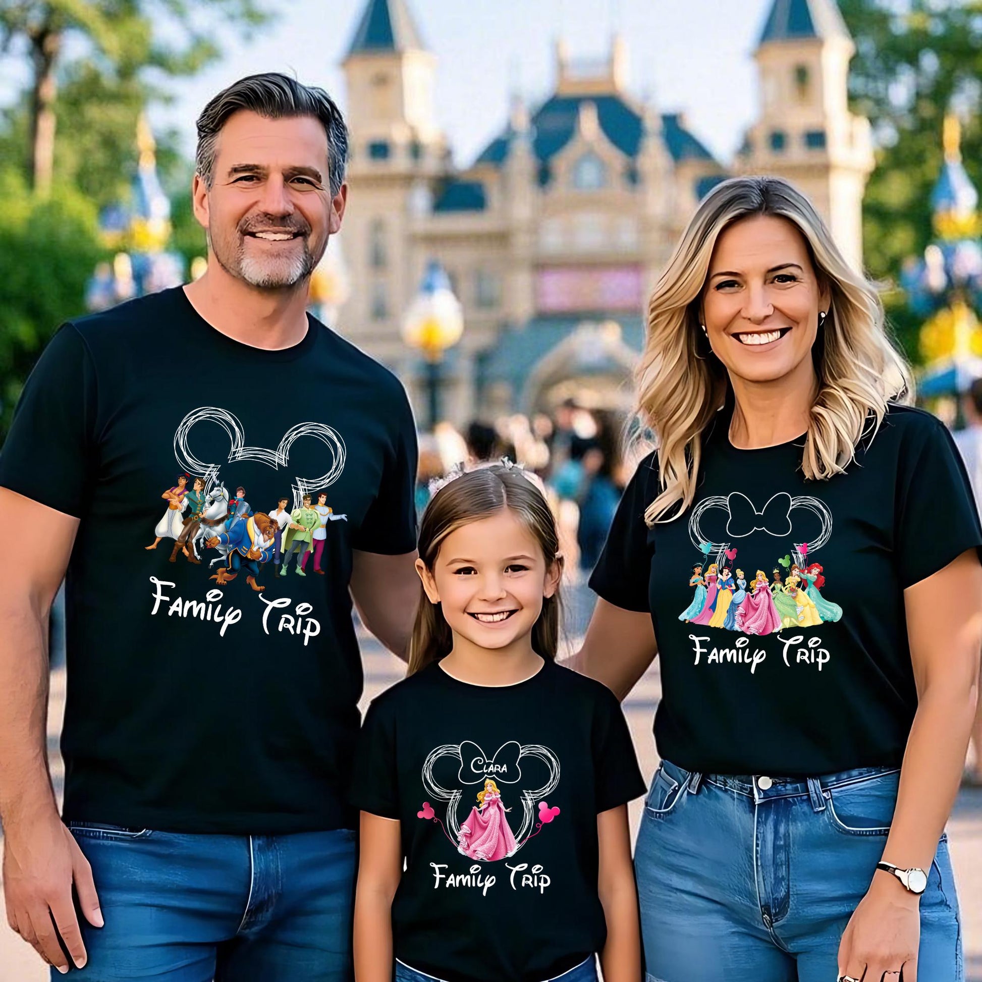 Disney Fairytale Characters Shirt, Mickey Friends Shirt, Beauty and The Beast Shirt, Disney Princess Shirt, Disneyland Family Matching Shirt
