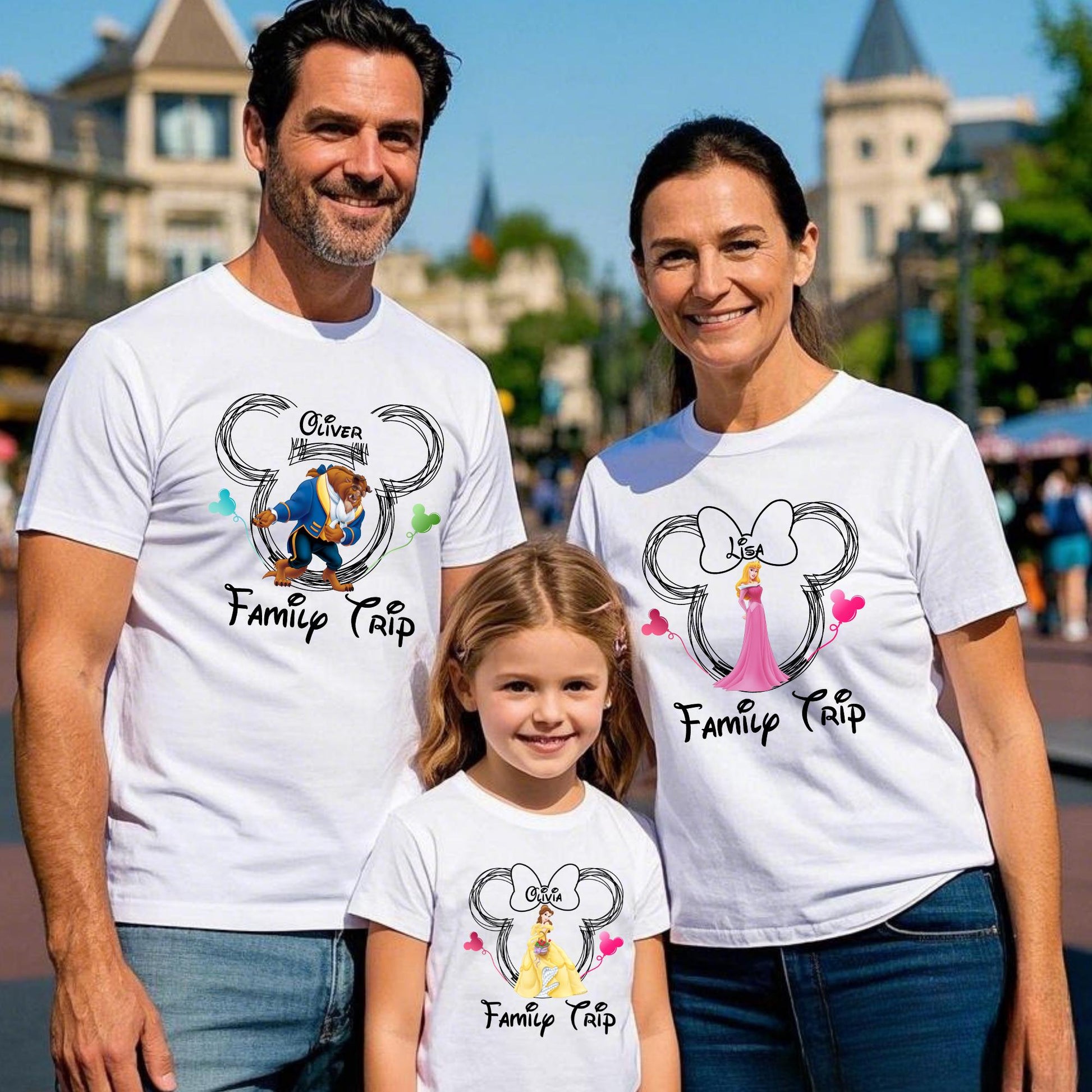 Disney Fairytale Characters Shirt, Mickey Friends Shirt, Beauty and The Beast Shirt, Disney Princess Shirt, Disneyland Family Matching Shirt