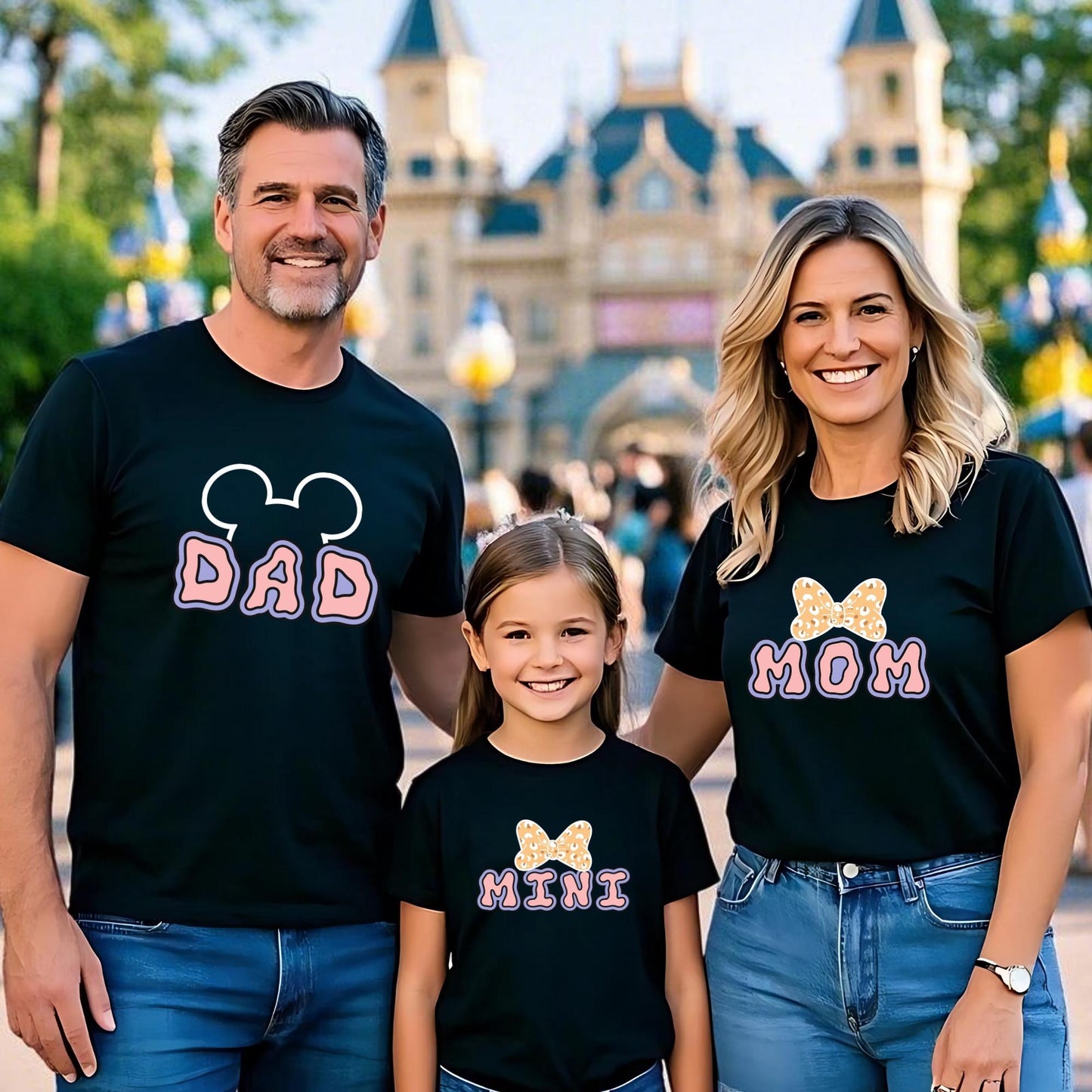 Disney Minnie Mama Mini Matching Shirt, Disney Mama and Mini T-shirt, Disney Family Matching Tee, Dad and Son Shirt Fathers Day Gift