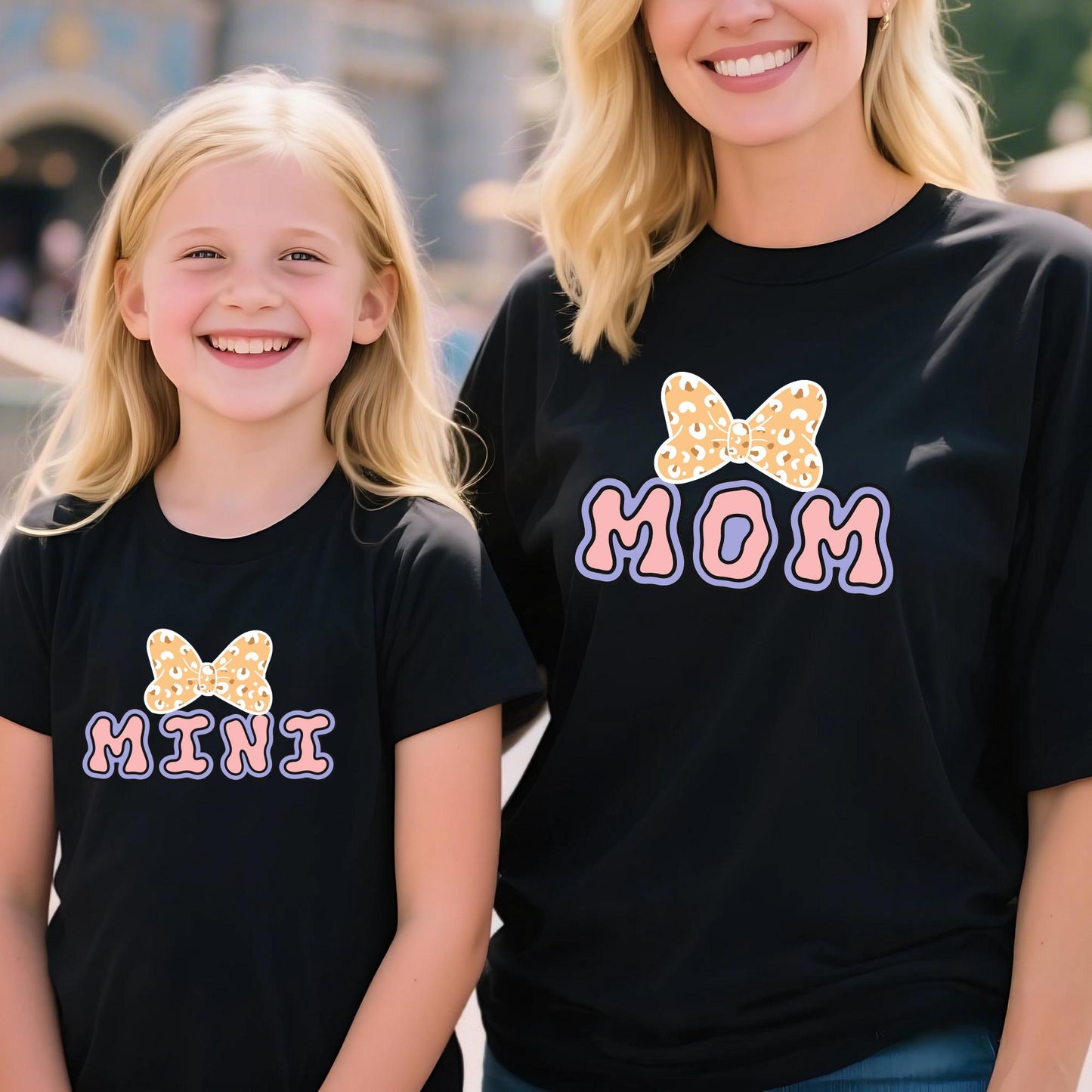 Disney Minnie Mama Mini Matching Shirt, Disney Mama and Mini T-shirt, Disney Family Matching Tee, Dad and Son Shirt Fathers Day Gift