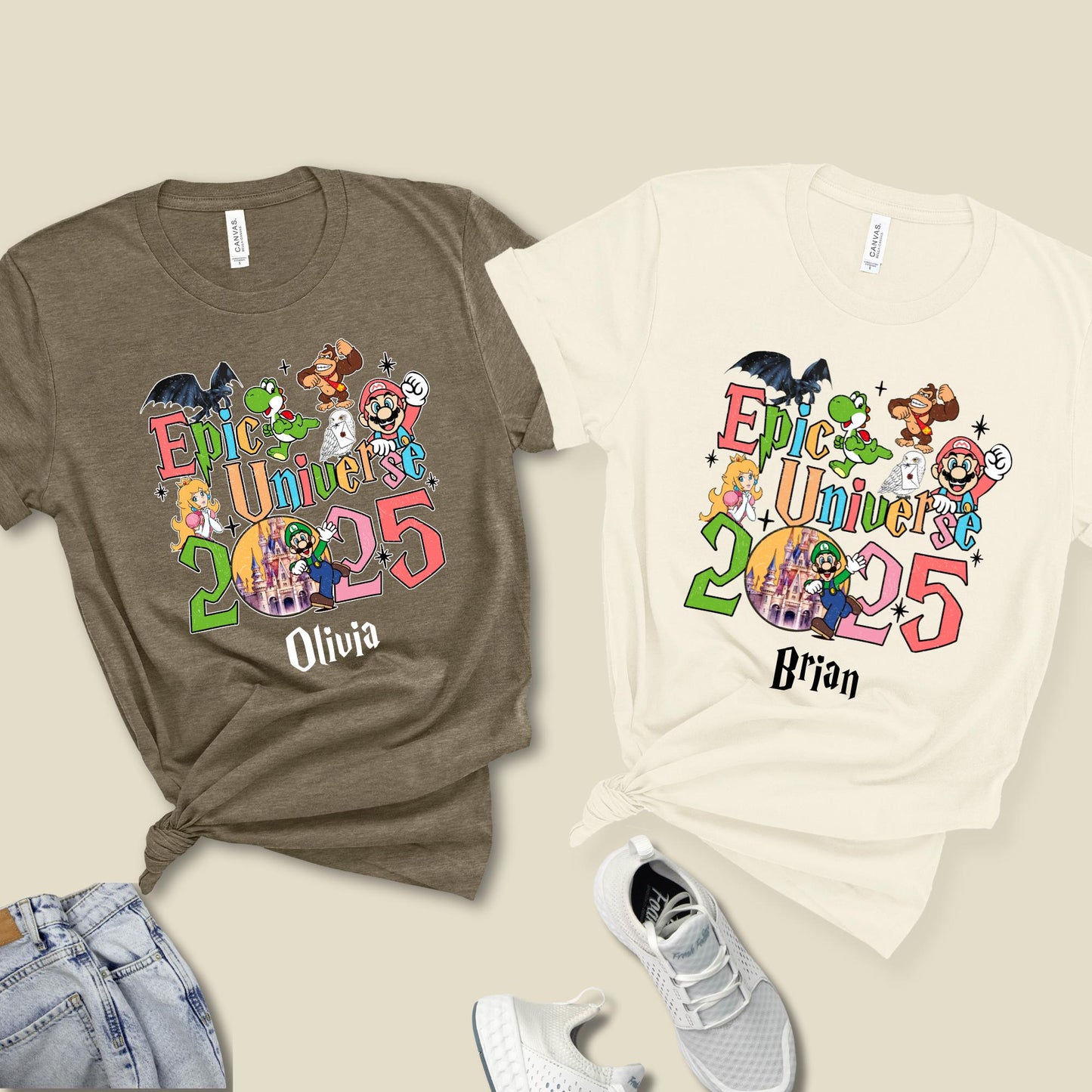 Personalized Epic Universe Family Shirts: Custom Matching Vacation Tees