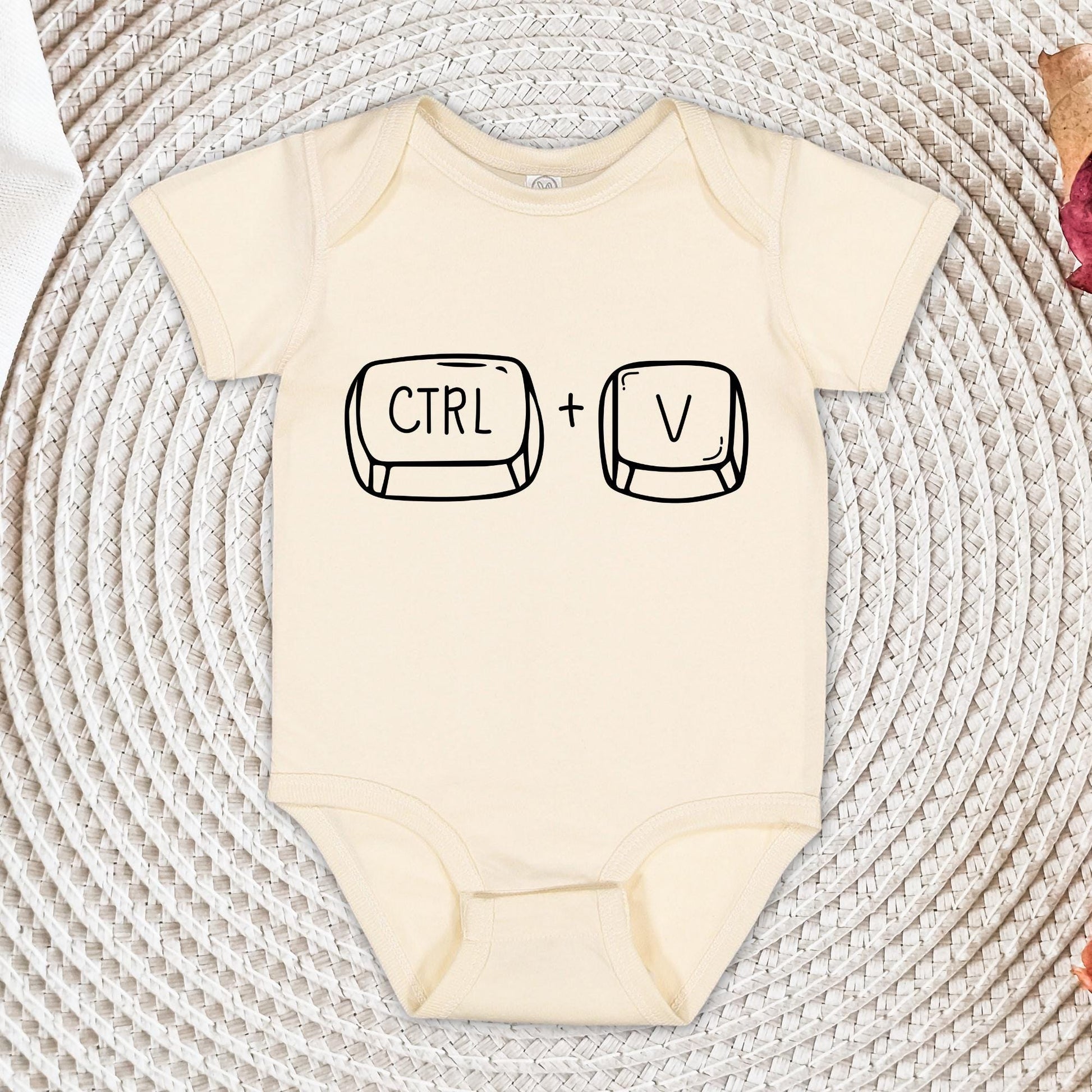 Copy Paste Shirt Fathers Day Gift, Father and Baby Matching Shirts - Copy And Paste Daddy T-shirt Baby Bodysuit - New Baby Gift