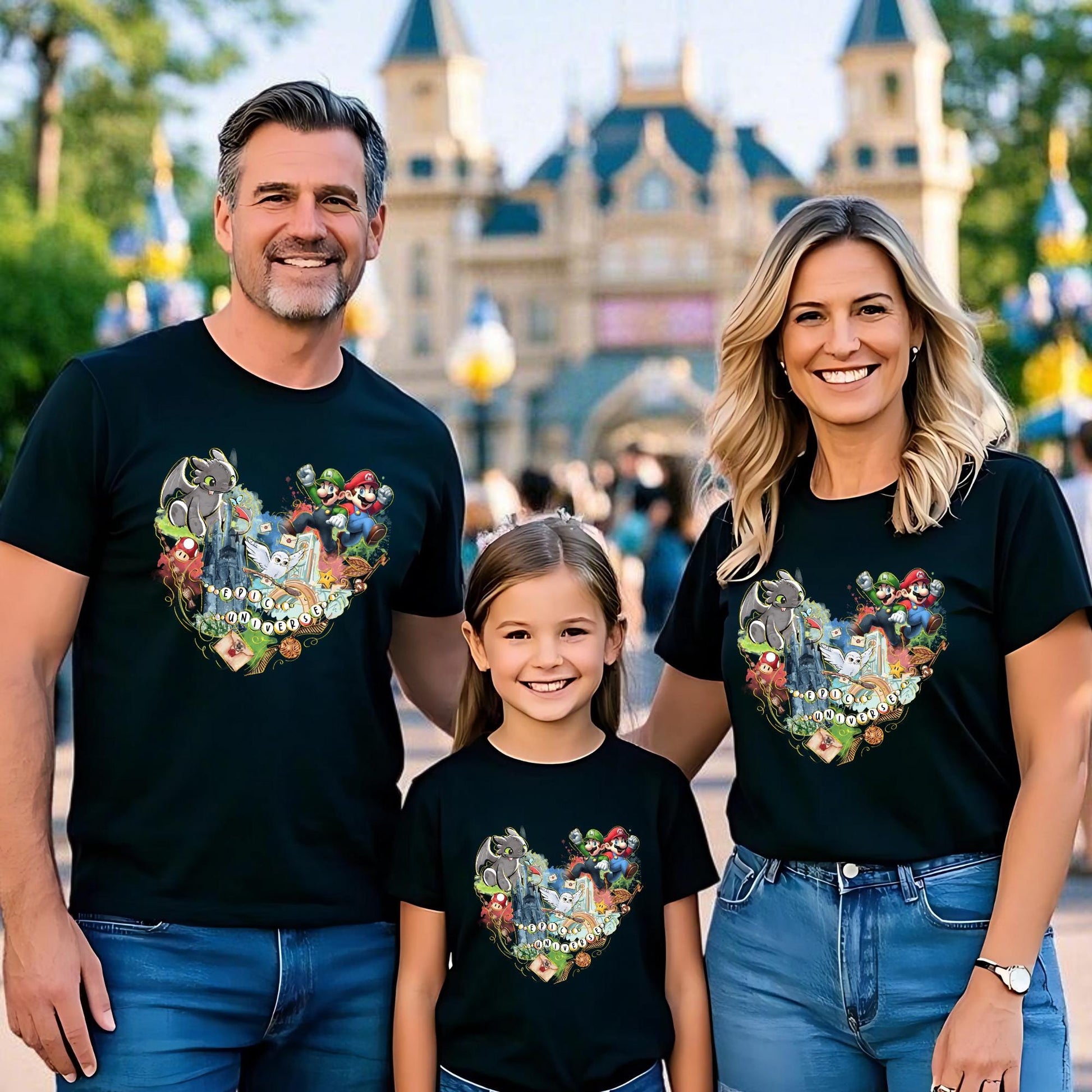 Heart Epic Universe Shirt, Family Universe Park Trip Shirt, Family Universe Park Trip 2025 Shirt, Orlando Park Epic Universe Shirts