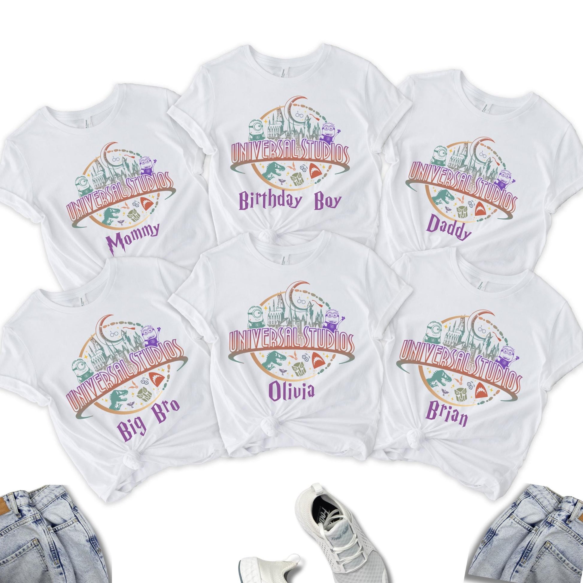 Custom Universal Studios Family Birthday Shirt: Soft Cotton Blend