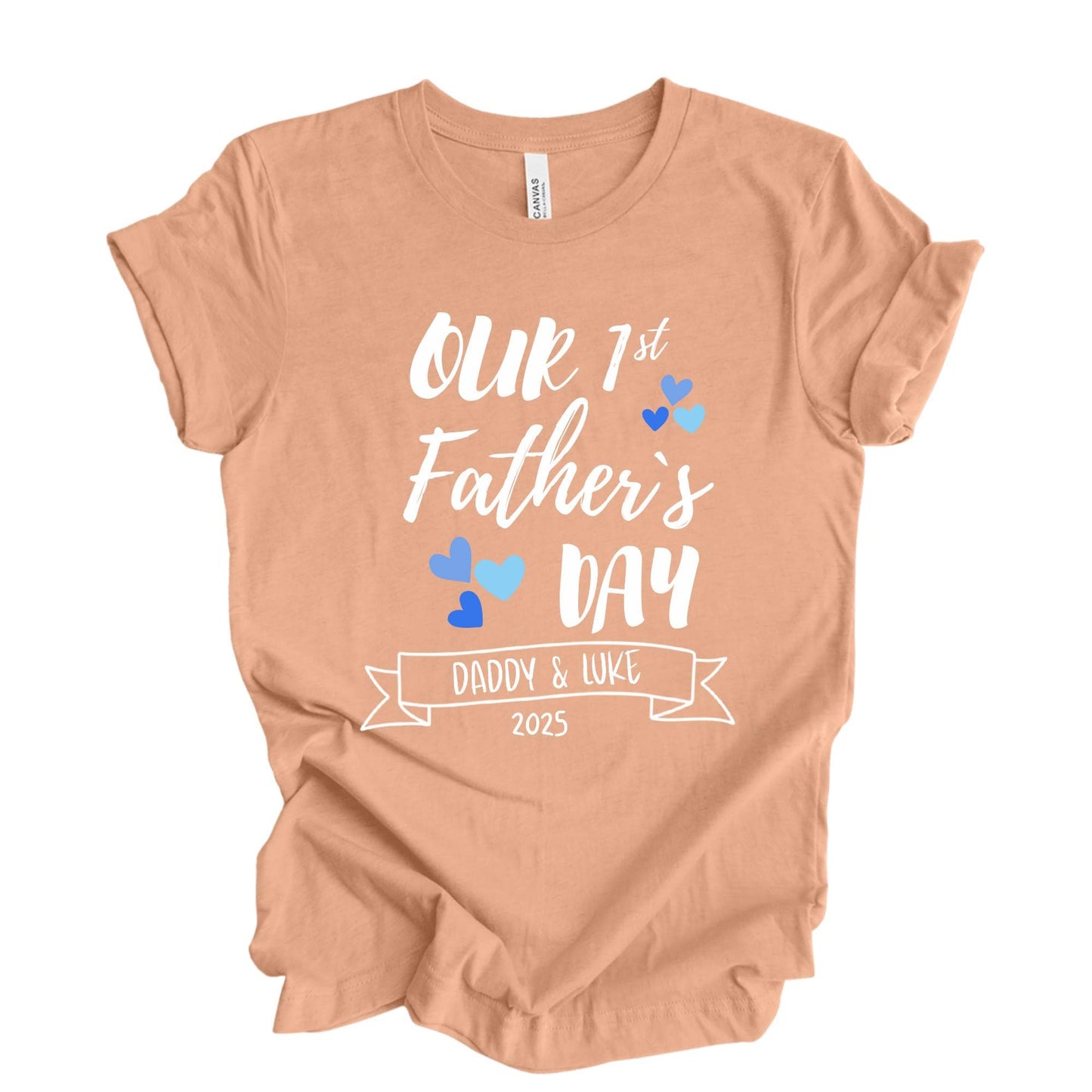Personalized First Father's Day Matching Shirt & Bodysuit Set