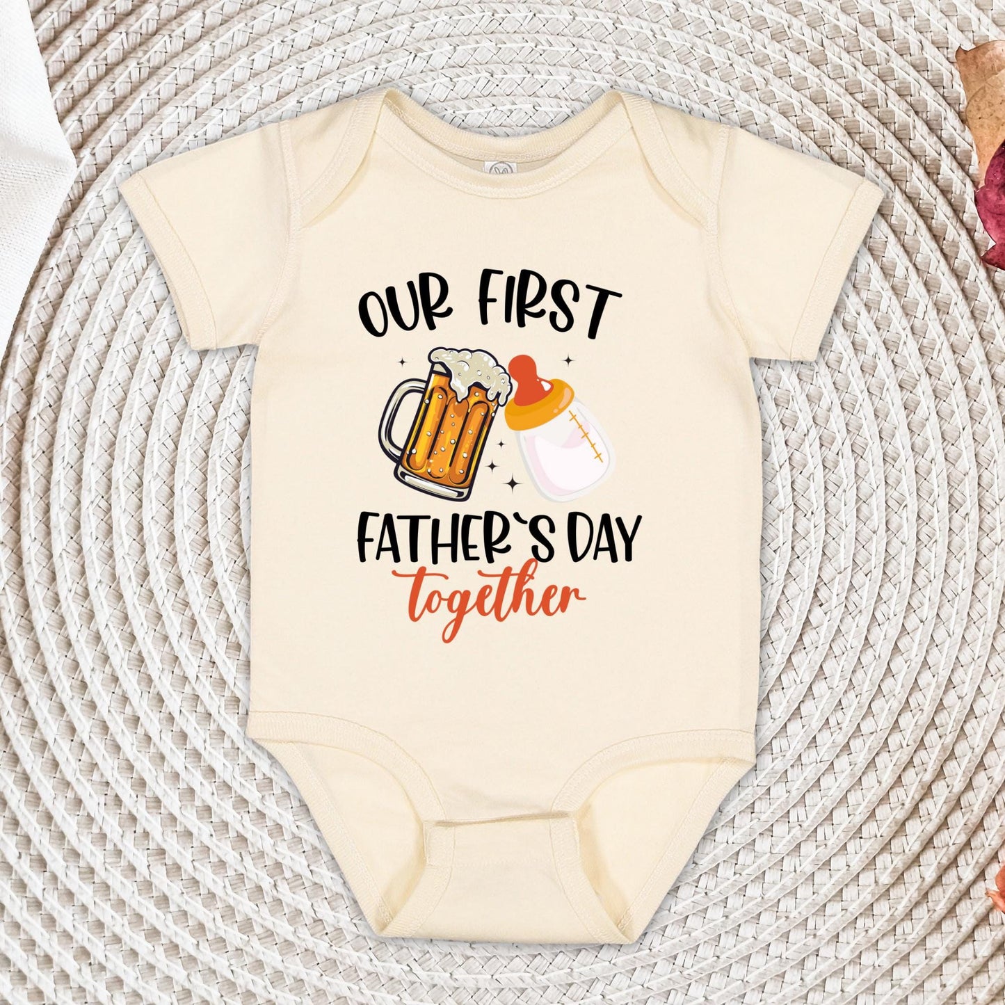 First Father's Day Baby Bodysuit: Daddy & Mini Matching Set