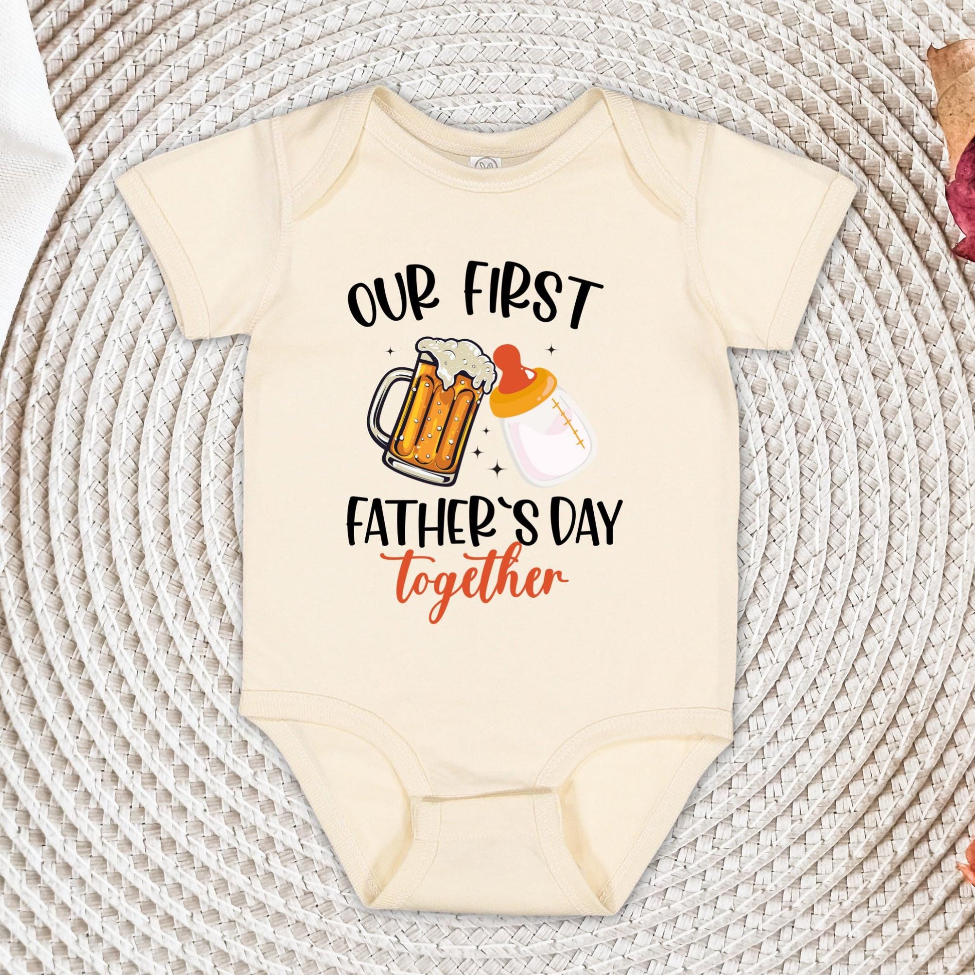First Father's Day Baby Bodysuit: Daddy & Mini Matching Set