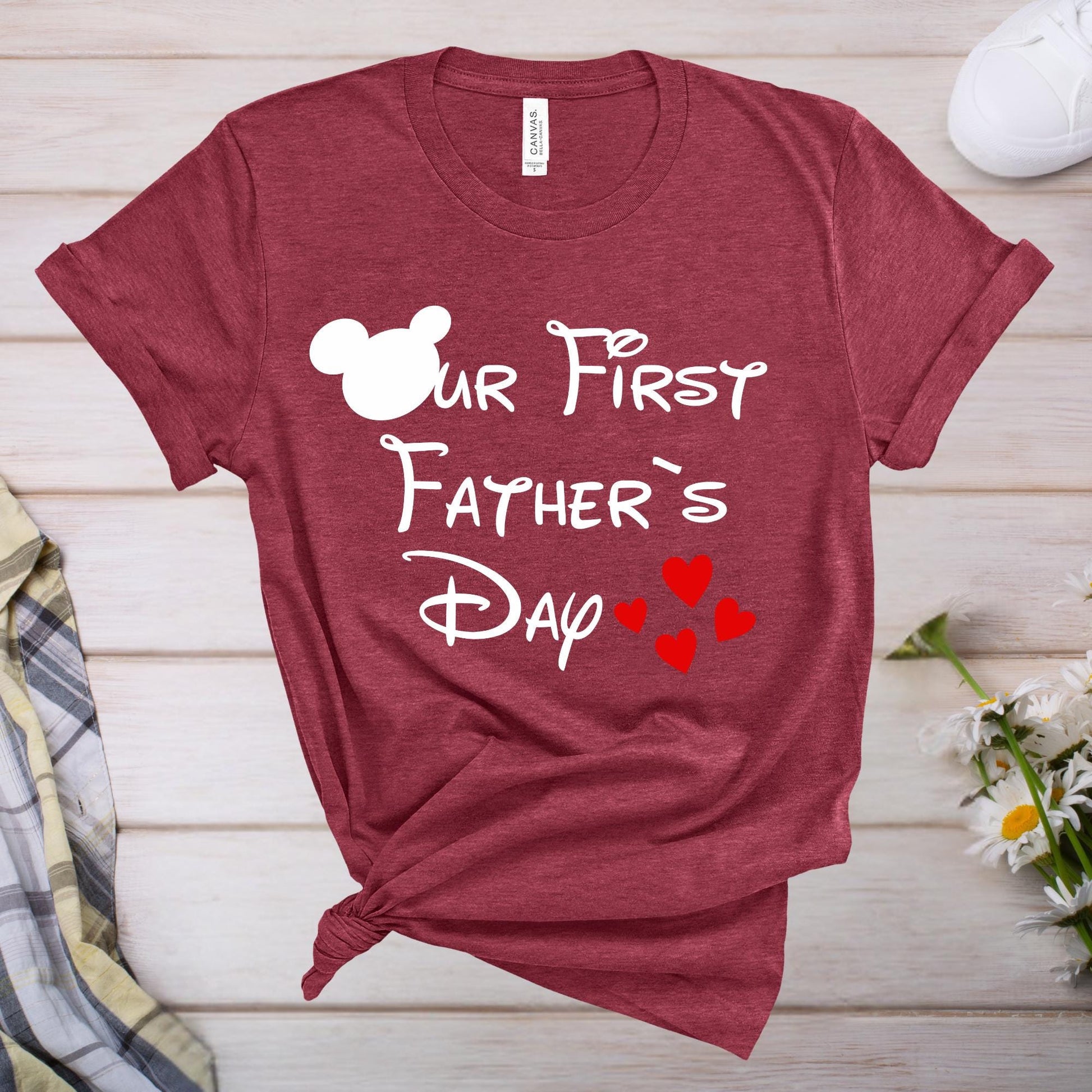 First Father's Day Disneyland Trip Shirt: Matching Dad & Kid Mickey Tee
