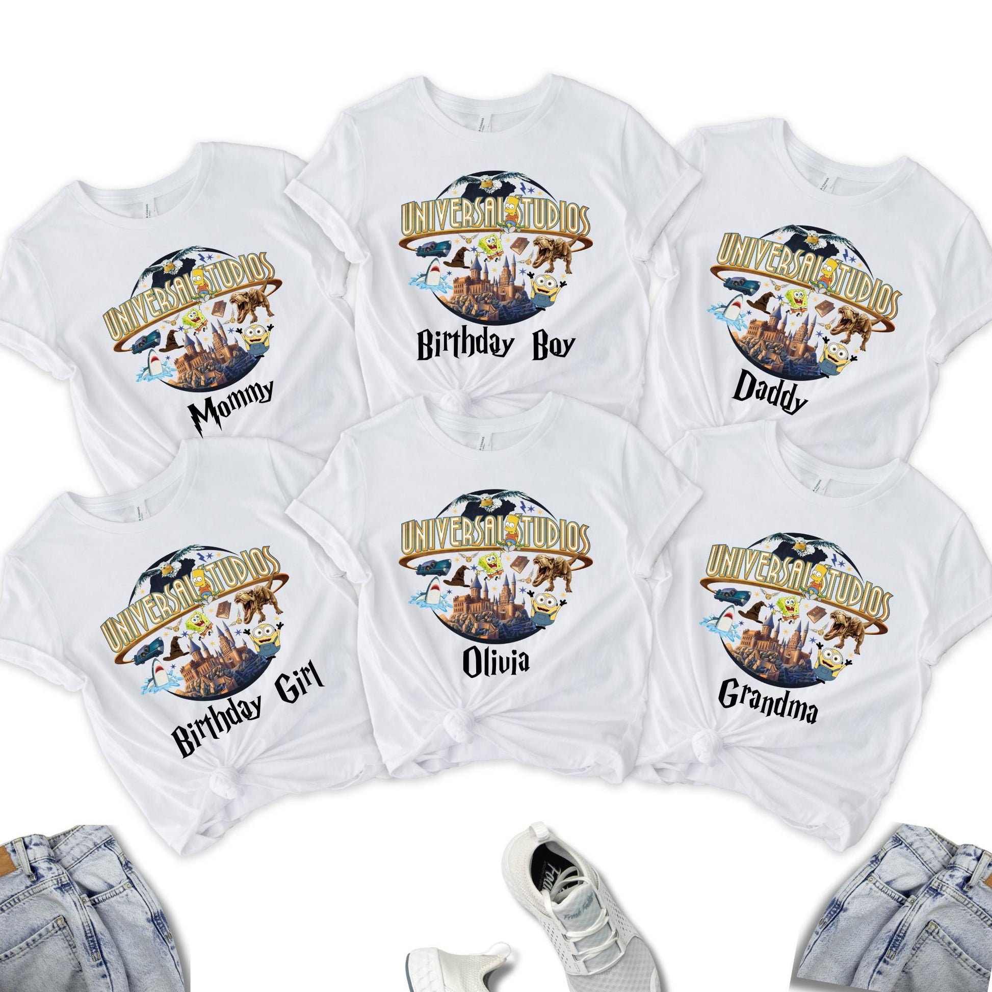 Universal Studios Family Matching 2025 Shirt, Custom Universal Family Vacation Shirts, Personalized Universal Studios Tee, Disney Trip Shirt