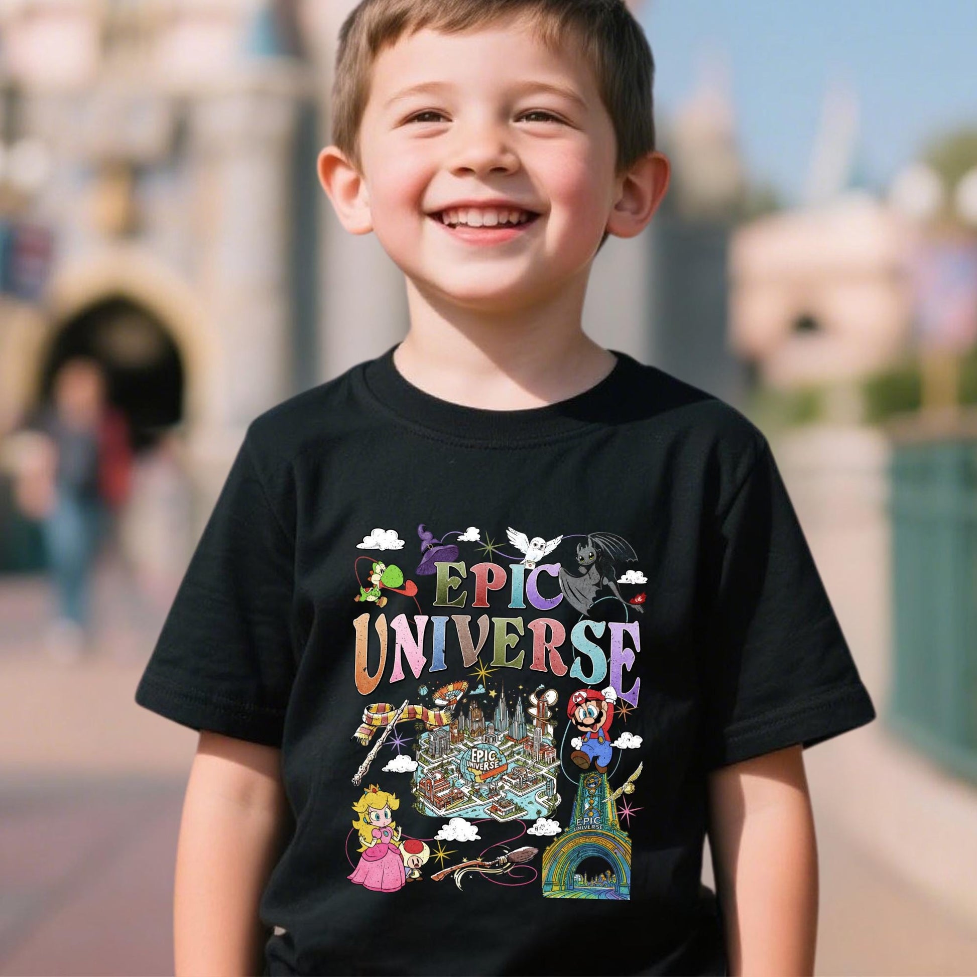 Retro Universe Park Trip Shirt: Custom Family Vacation Tee