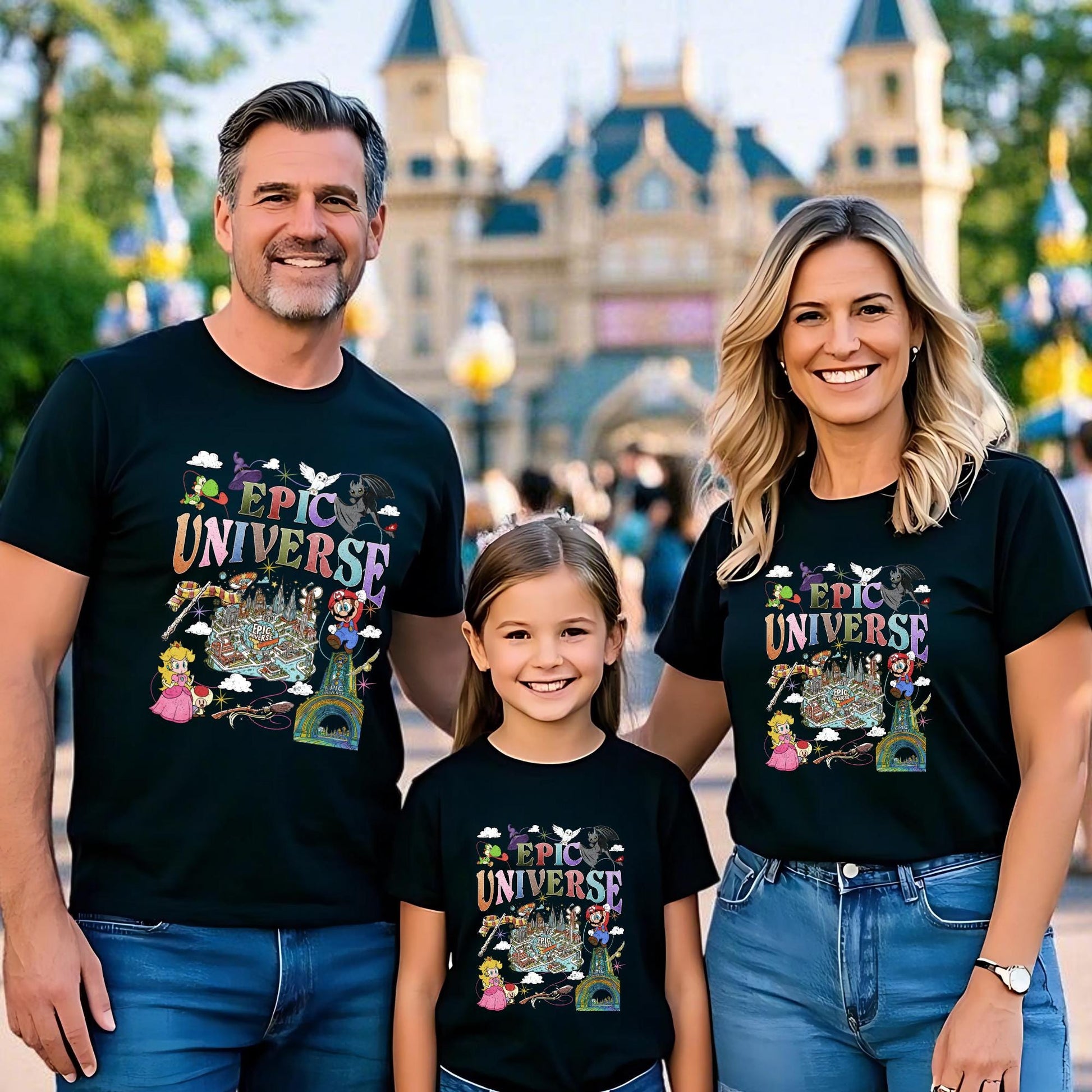 Retro Universe Park Trip Shirt: Custom Family Vacation Tee