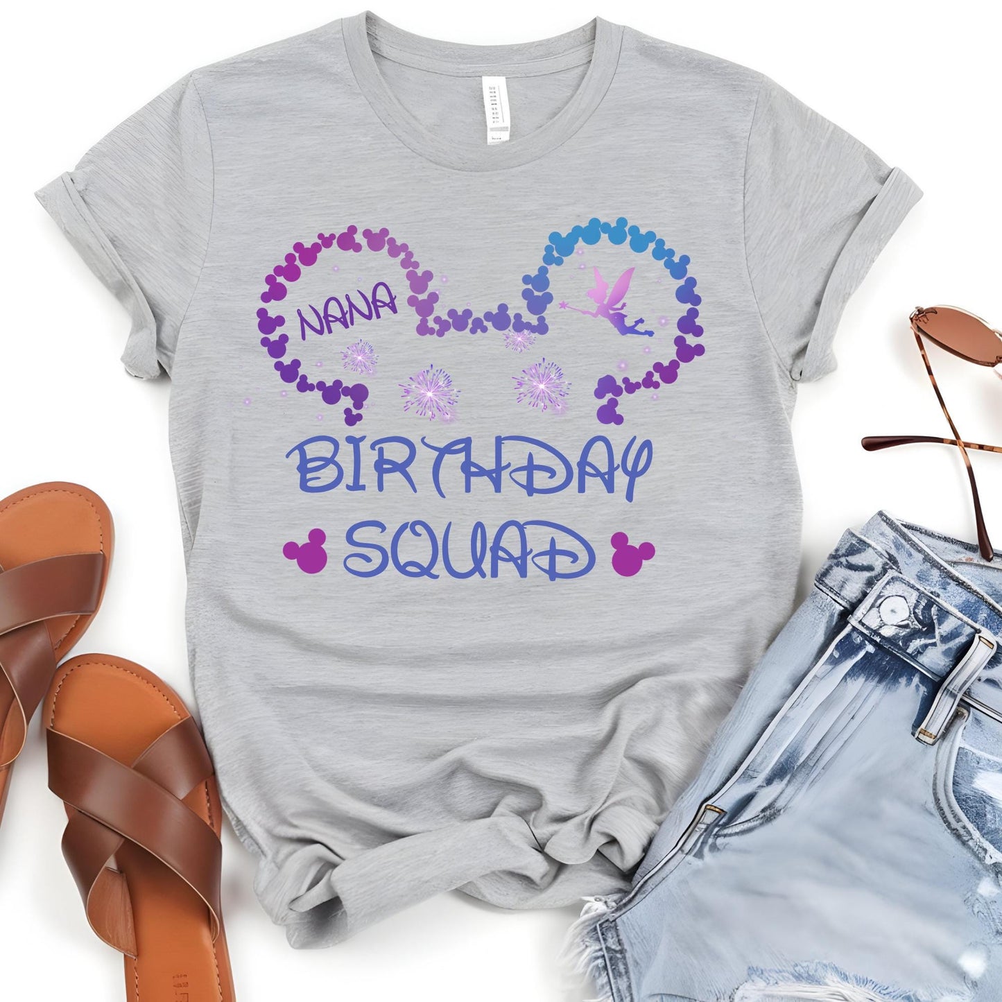 Custom Disney Family Birthday Squad Shirt, Disney Birthday Girl Shirt, Disney Birthday Boy Shirt, Disney Trip Shirt, Mickey Minnie Shirt