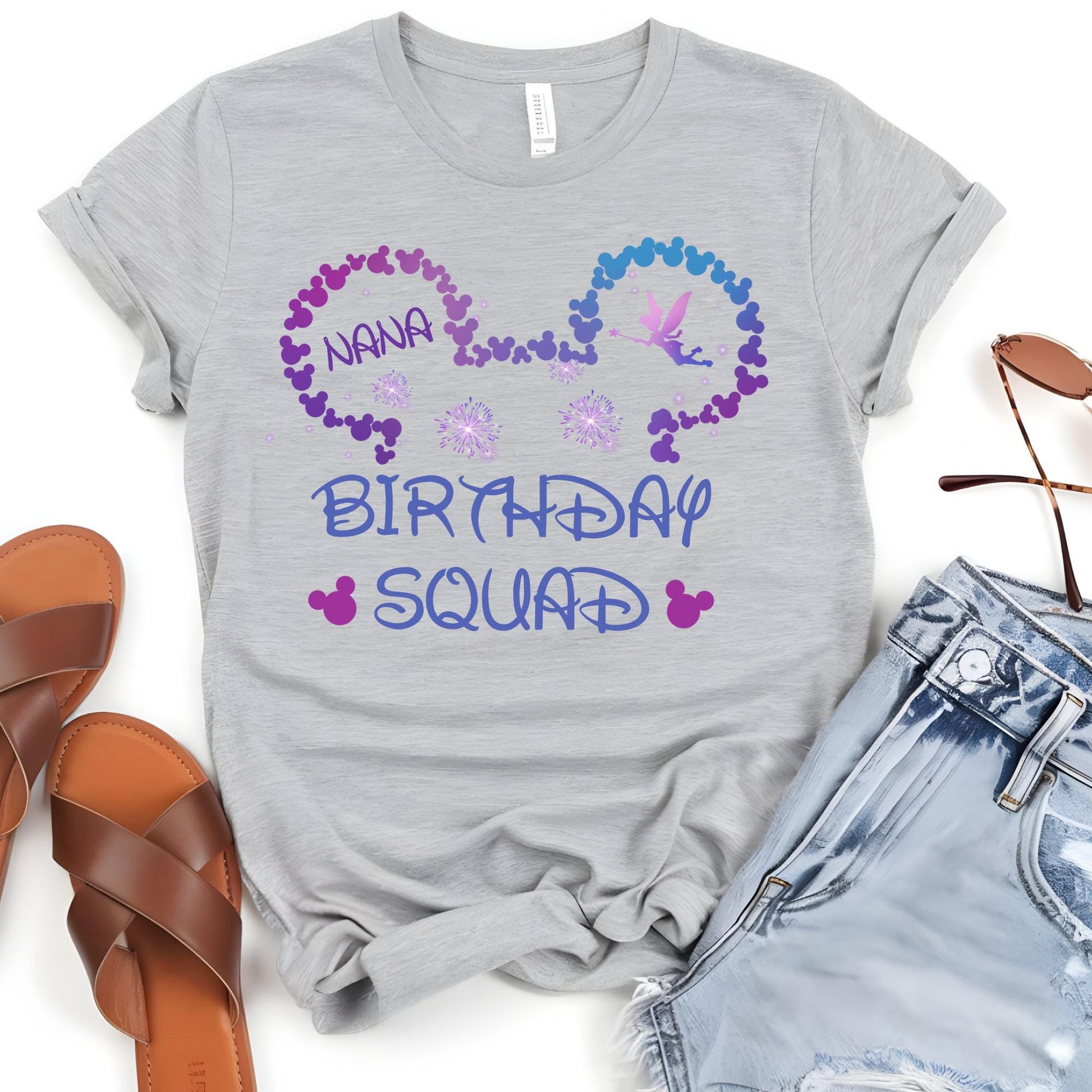 Custom Disney Family Birthday Squad Shirt, Disney Birthday Girl Shirt, Disney Birthday Boy Shirt, Disney Trip Shirt, Mickey Minnie Shirt
