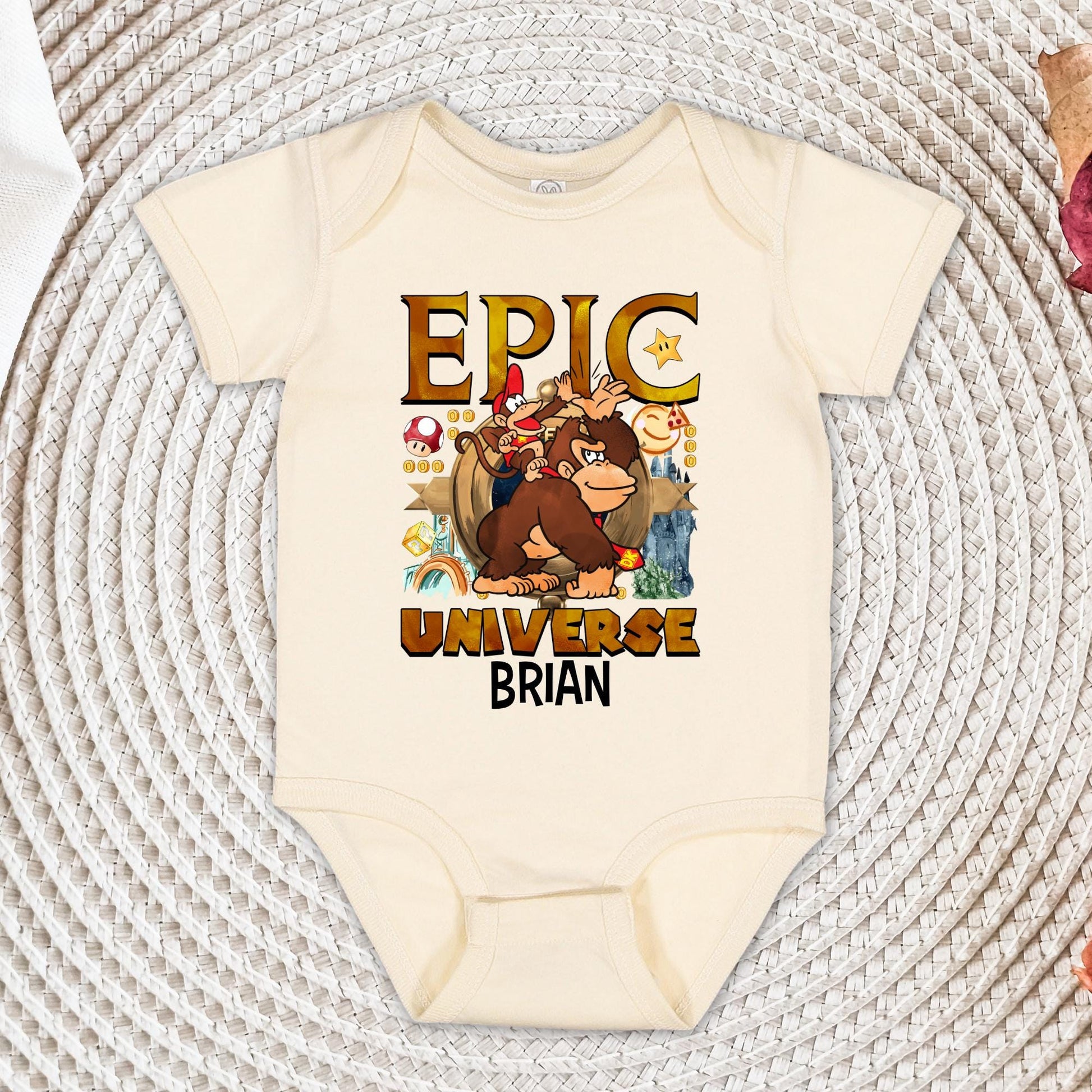 Epic Family Vacation 2025 Shirt, Custom Super Mario Epic Universe Shirt, Mario Luigi Princess Peach Epic Universe Family Shirt
