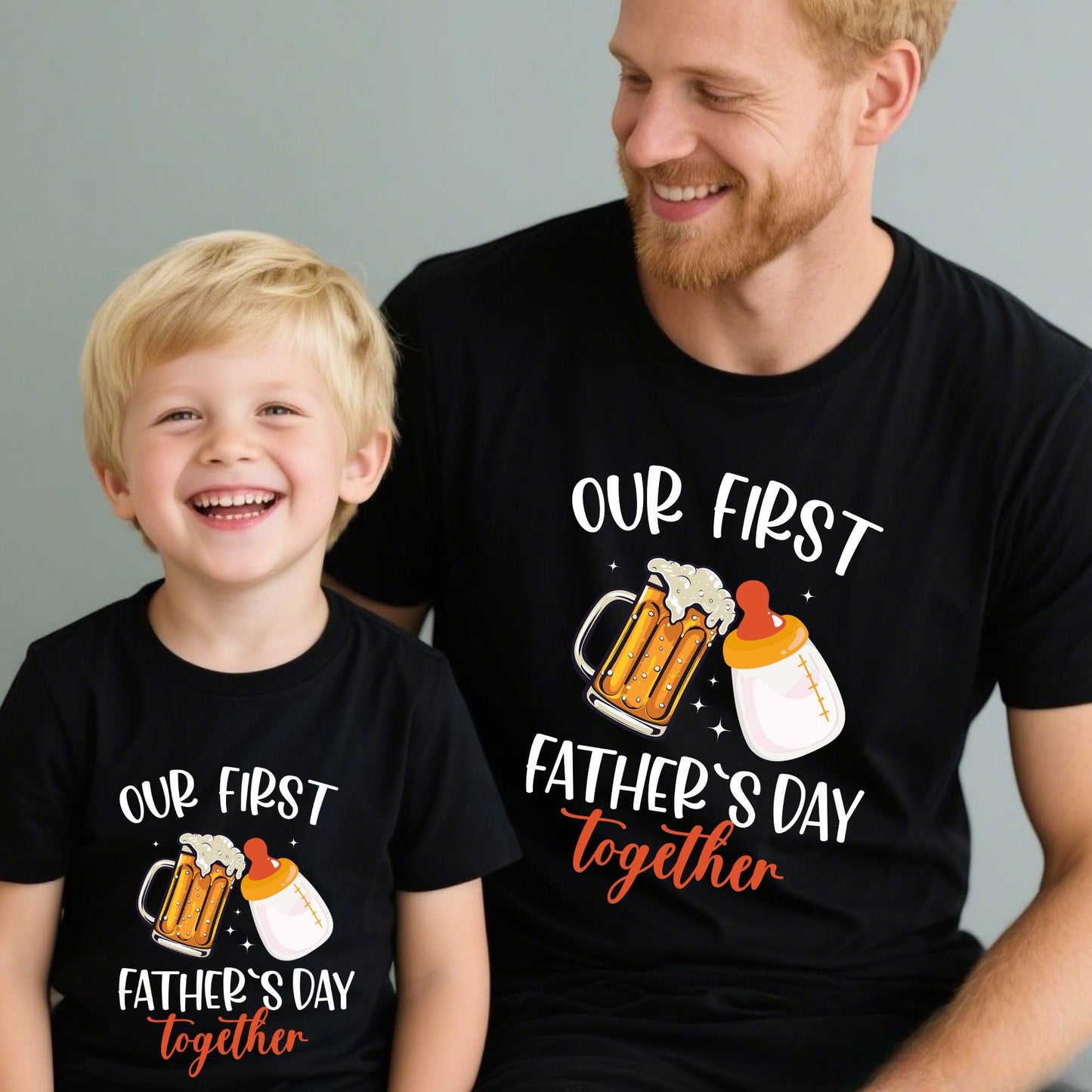 First Father's Day Baby Bodysuit: Daddy & Mini Matching Set
