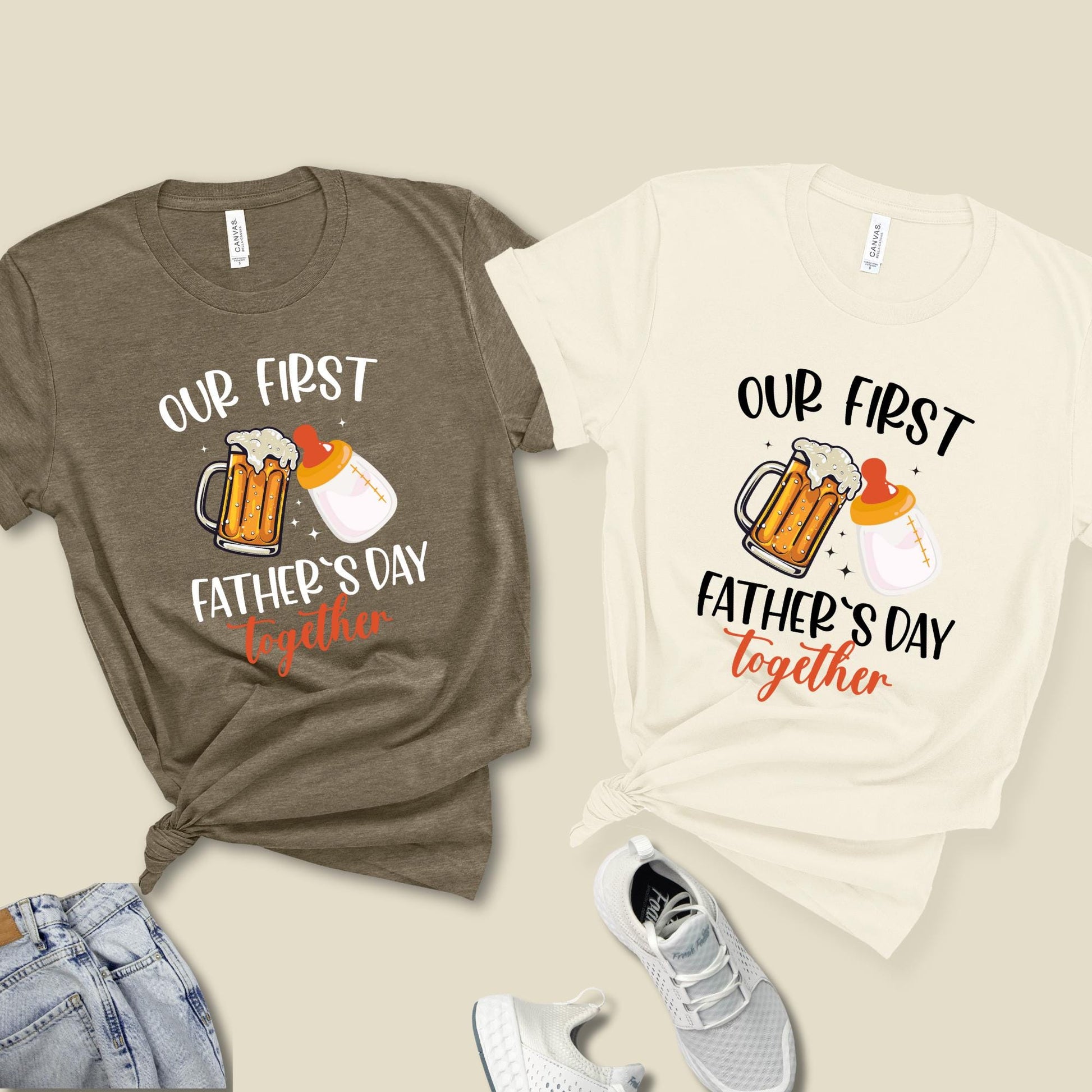 First Father's Day Baby Bodysuit: Daddy & Mini Matching Set
