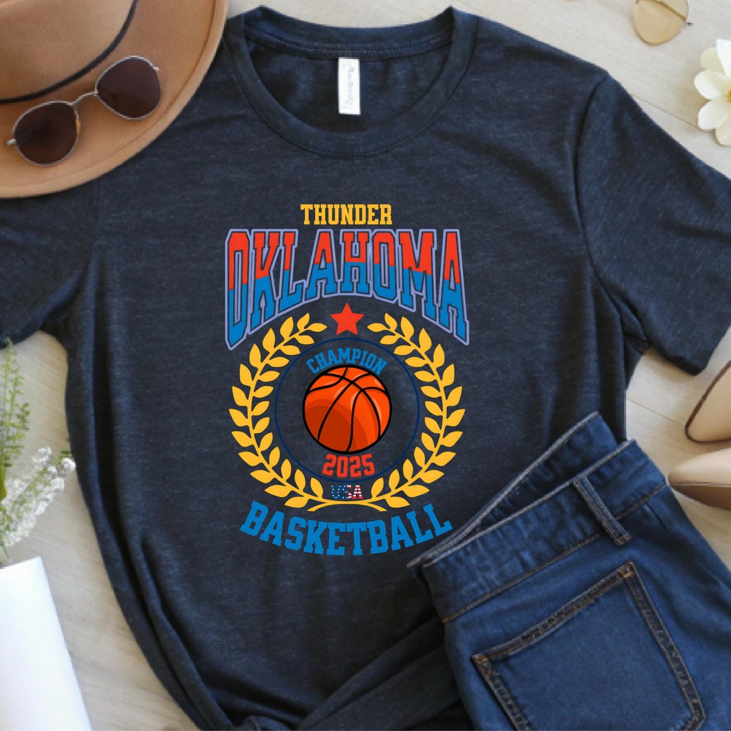 Vintage Oklahoma Basketball T-Shirt: Retro Thunder Fan Gear