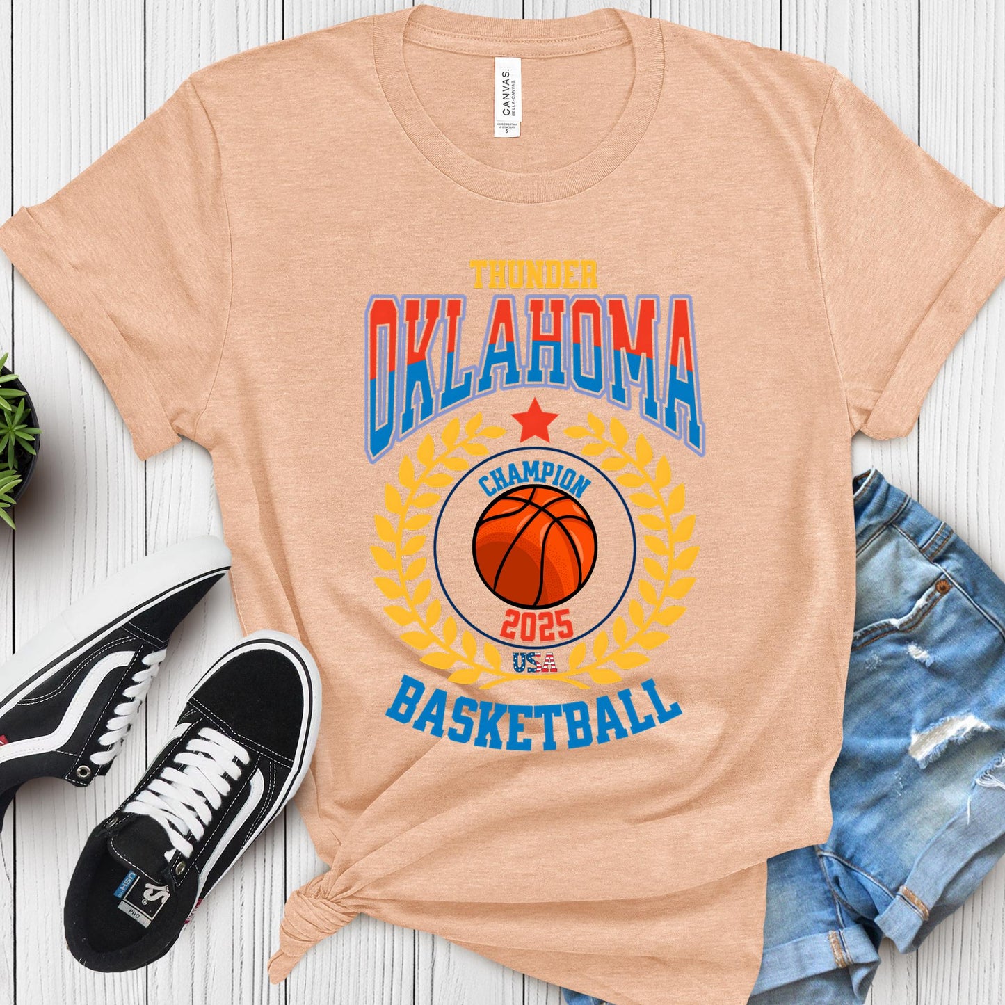 Vintage Oklahoma Basketball T-Shirt: Retro Thunder Fan Gear