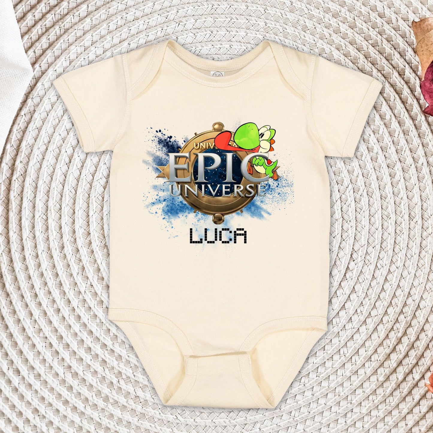 Custom Yoshi Epic Universe Family Matching Shirts, Baby Bodysuit, Personalized Epic Universe Shirt, Mario Friends Shirt
